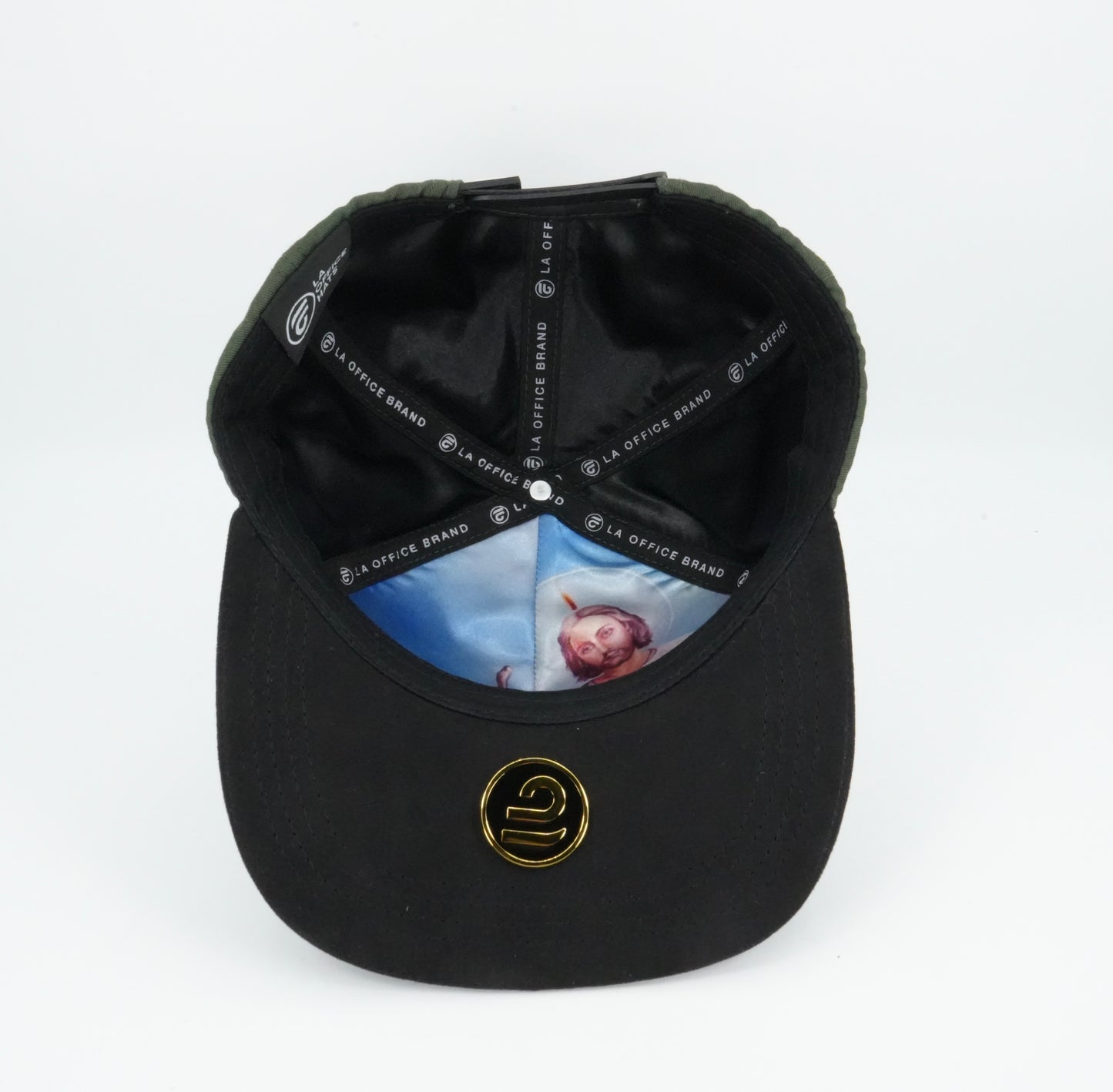 LA Office Hats San Juditas Green And Black Cap