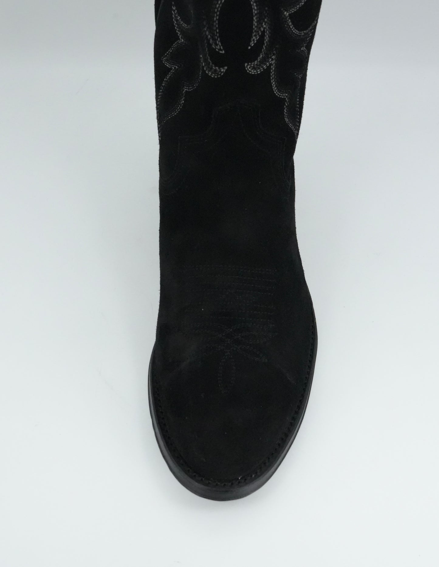 Tony Lama Men's Plano Black Suede Round Toe