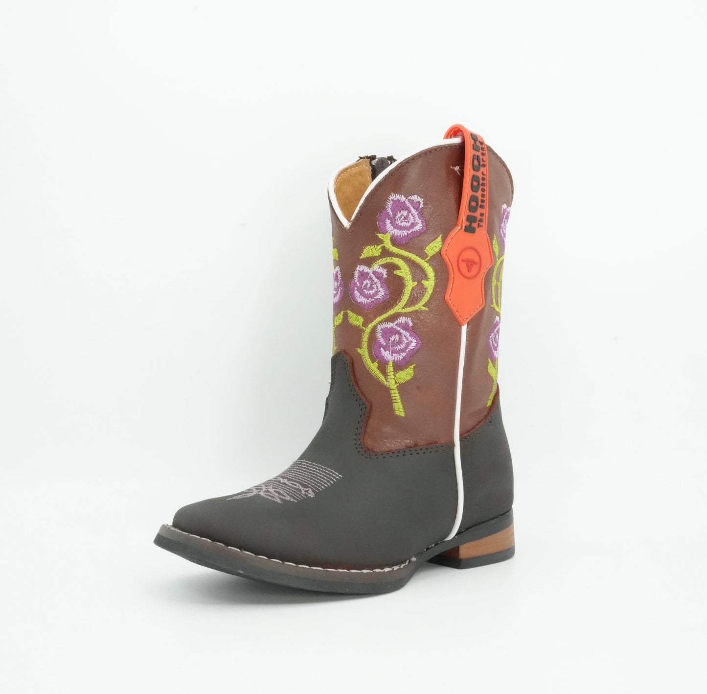 Hooch Girl's Purple Floral Boot