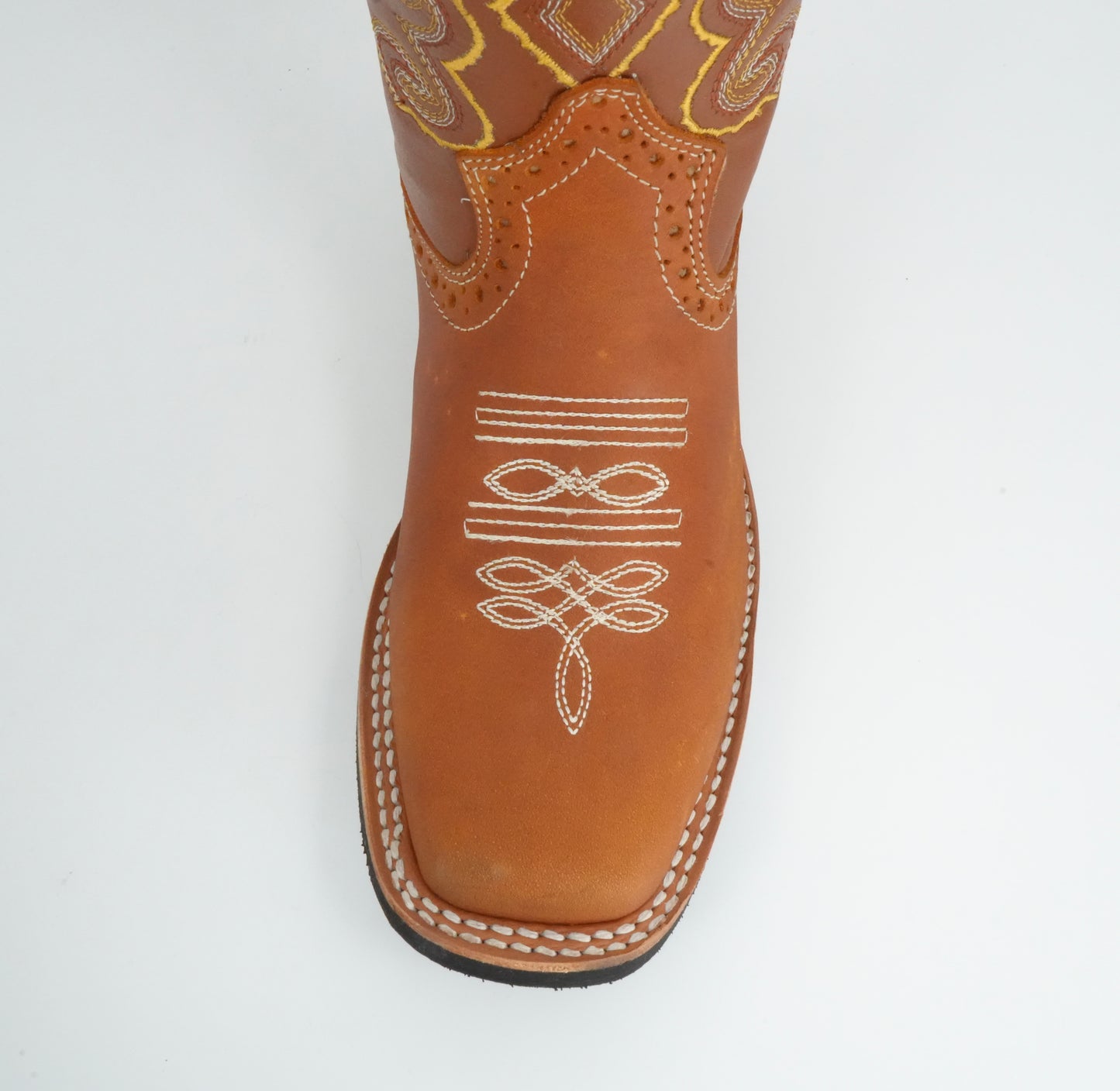 Tierra Blanca Jr’s Crazy Honey Square Toe Boot