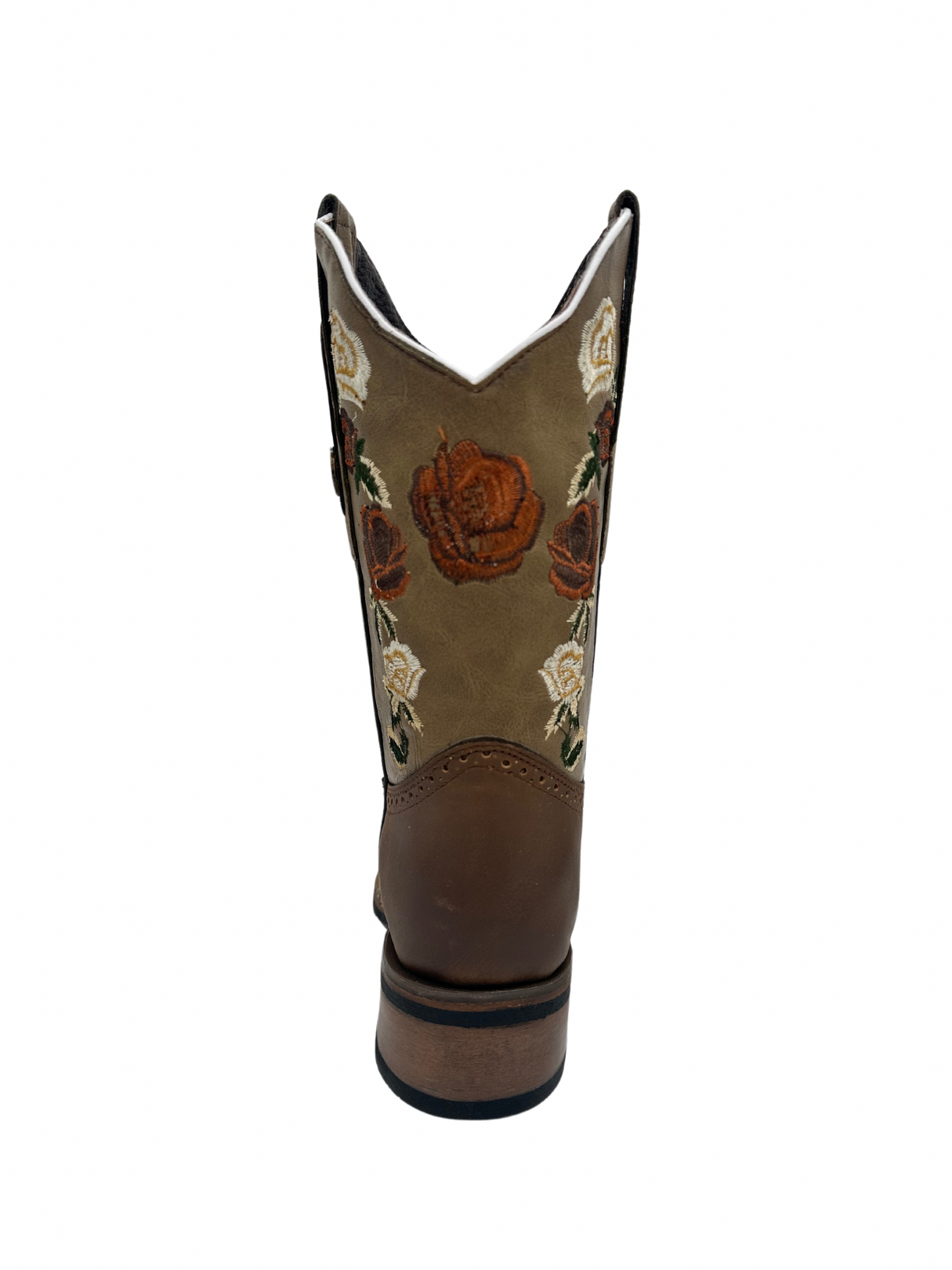 Chaparral Women's Paja Floral Square Toe Leather Boot