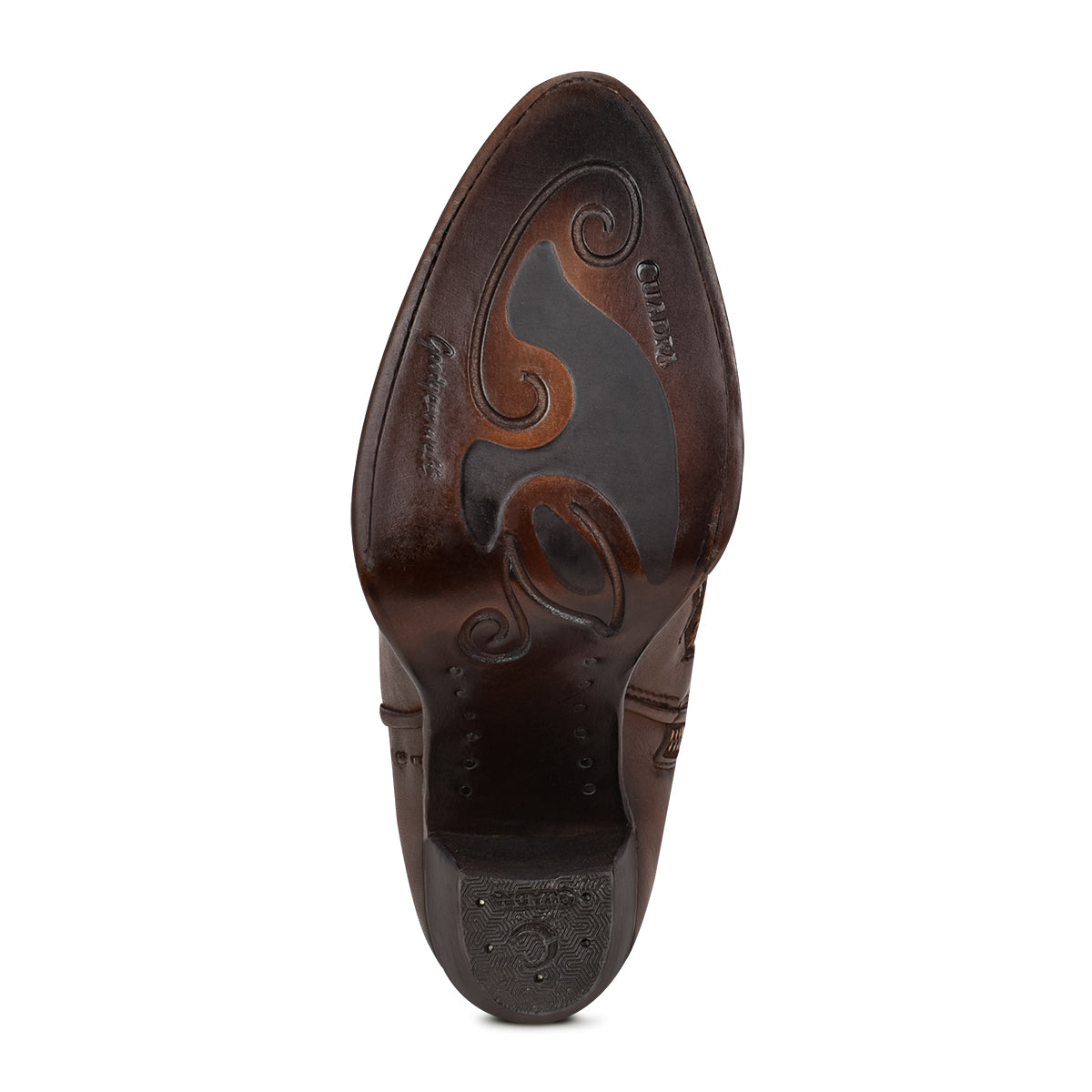 Cuadra Women's Brown Woven Leather Bootie