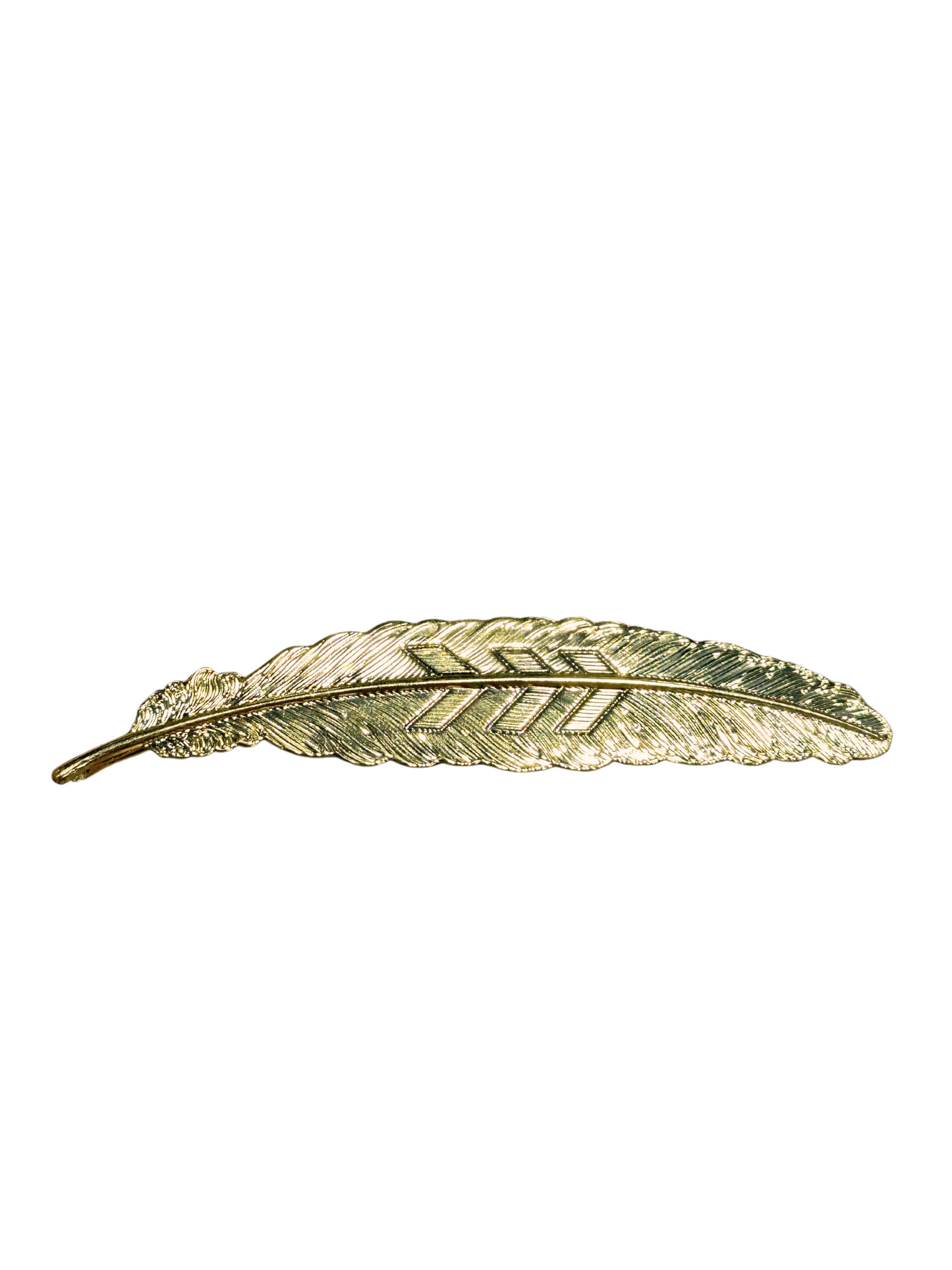Gold Metal Feather