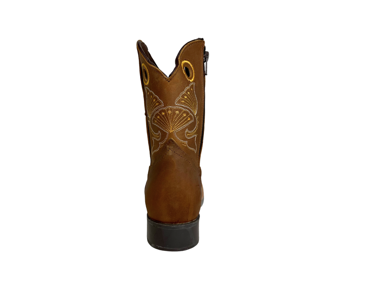 Black Stone Kid's Tan Yellow Stitched Boots