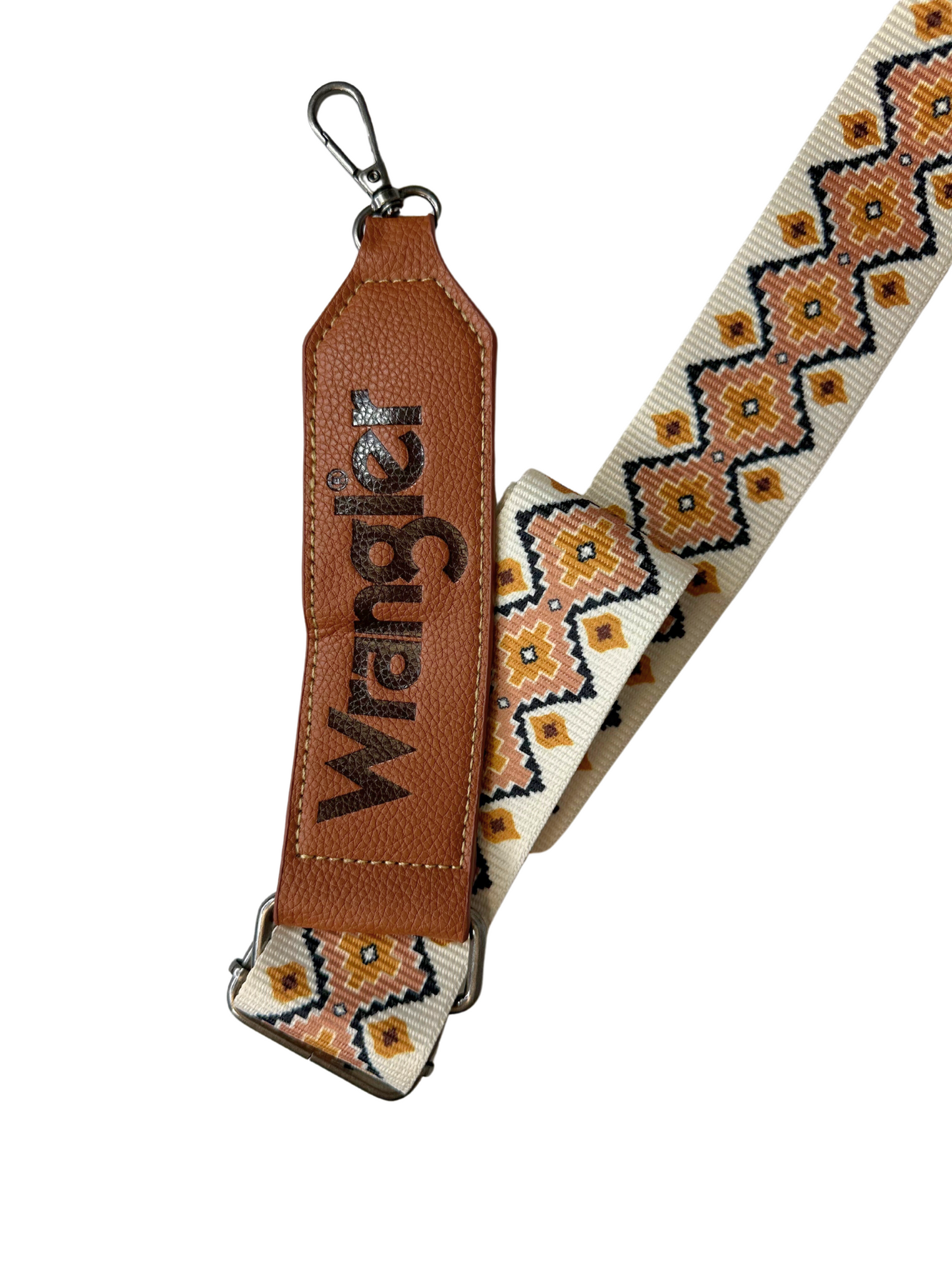 Wrangler Southwestern Print Small Canvas Tote/Crossbody - Coffee