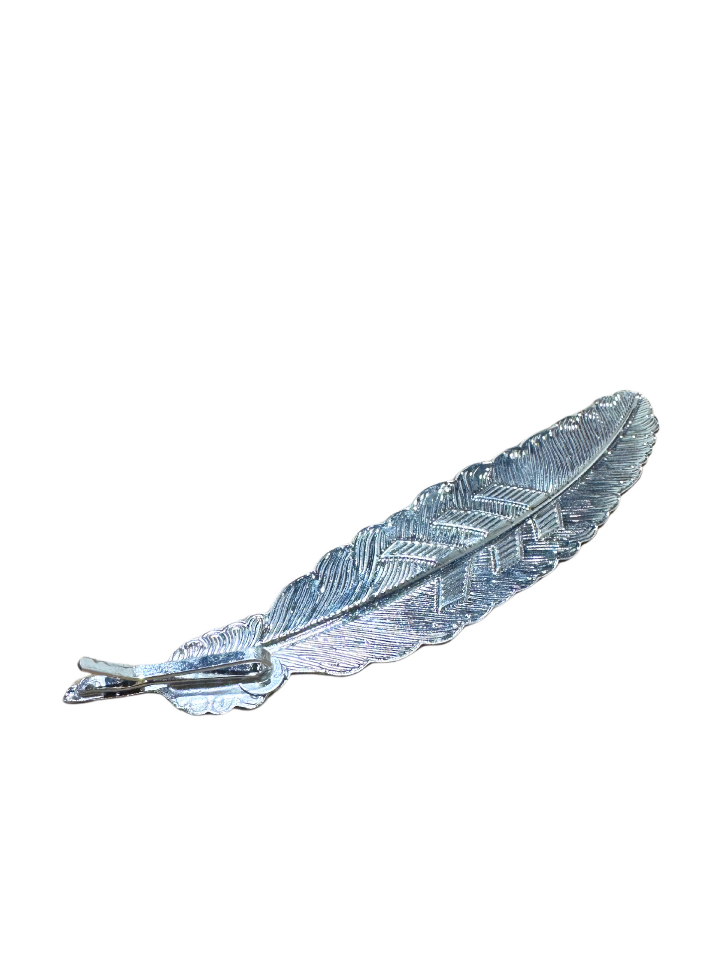 Silver Metal Feather