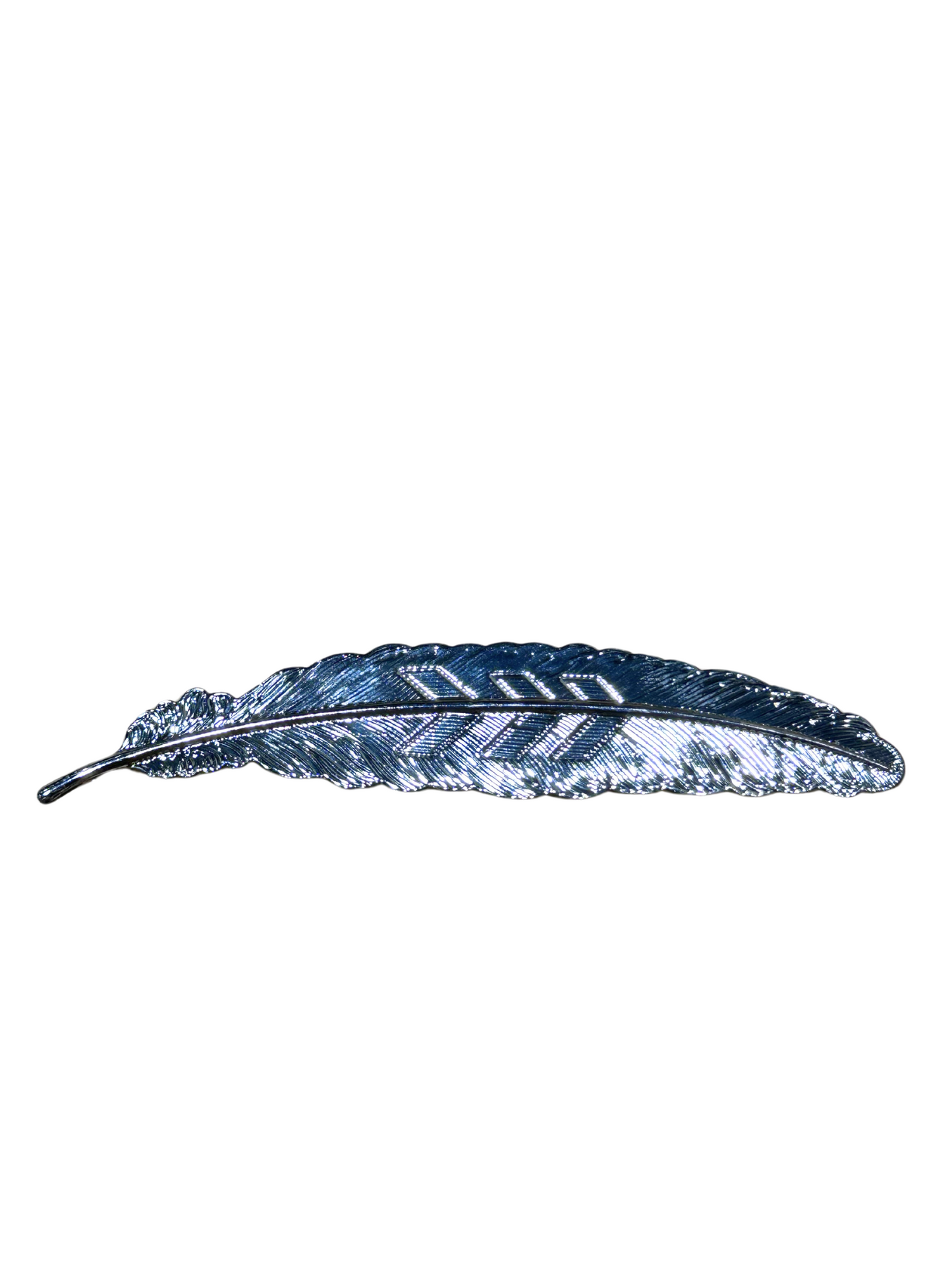Chrome Metal Feather