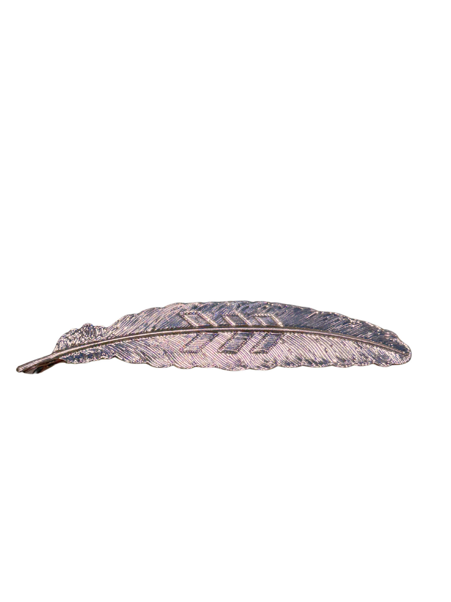 Rose Gold Metal Feather