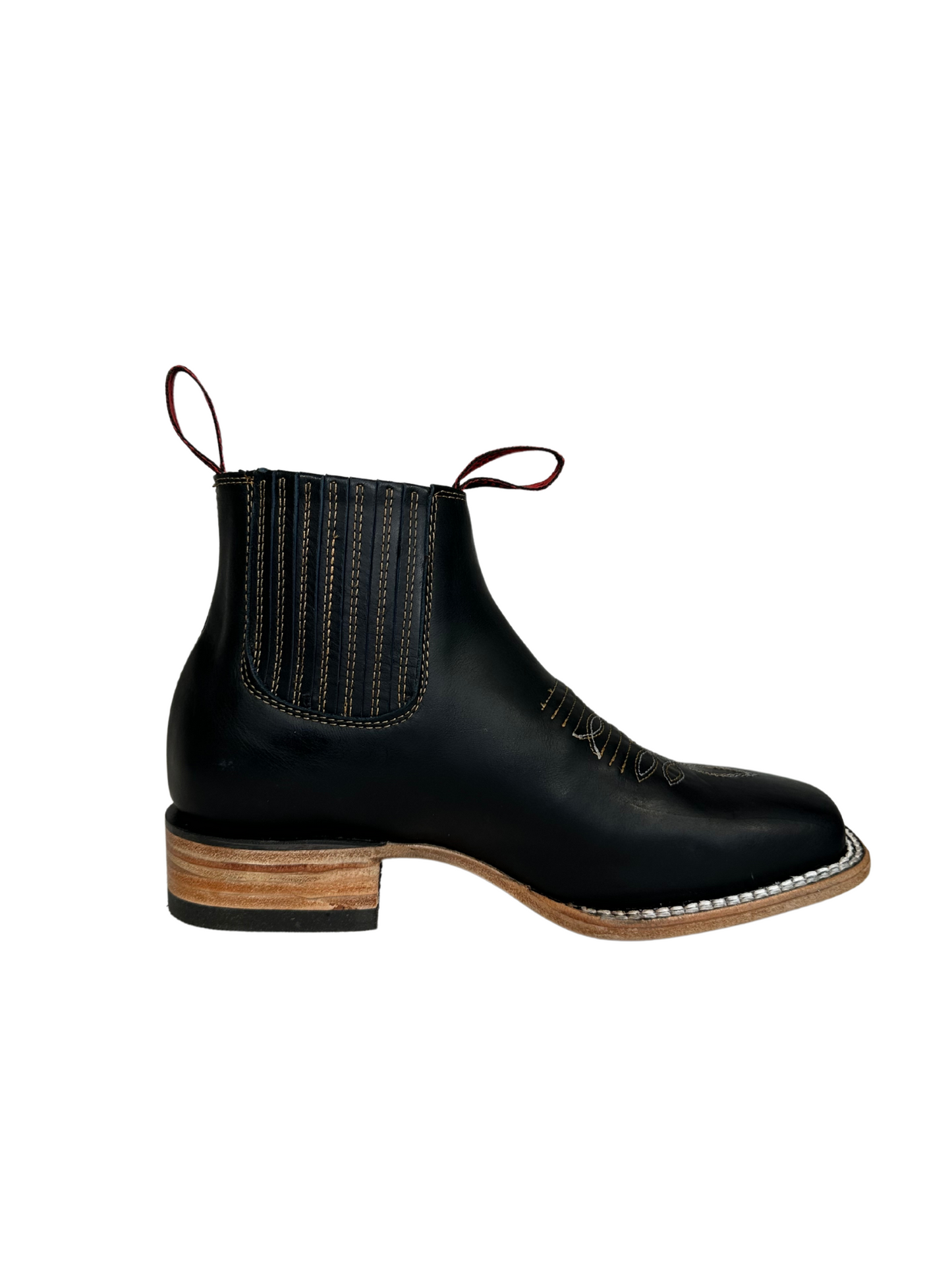 Quincy Men's Black Leather Short Boot