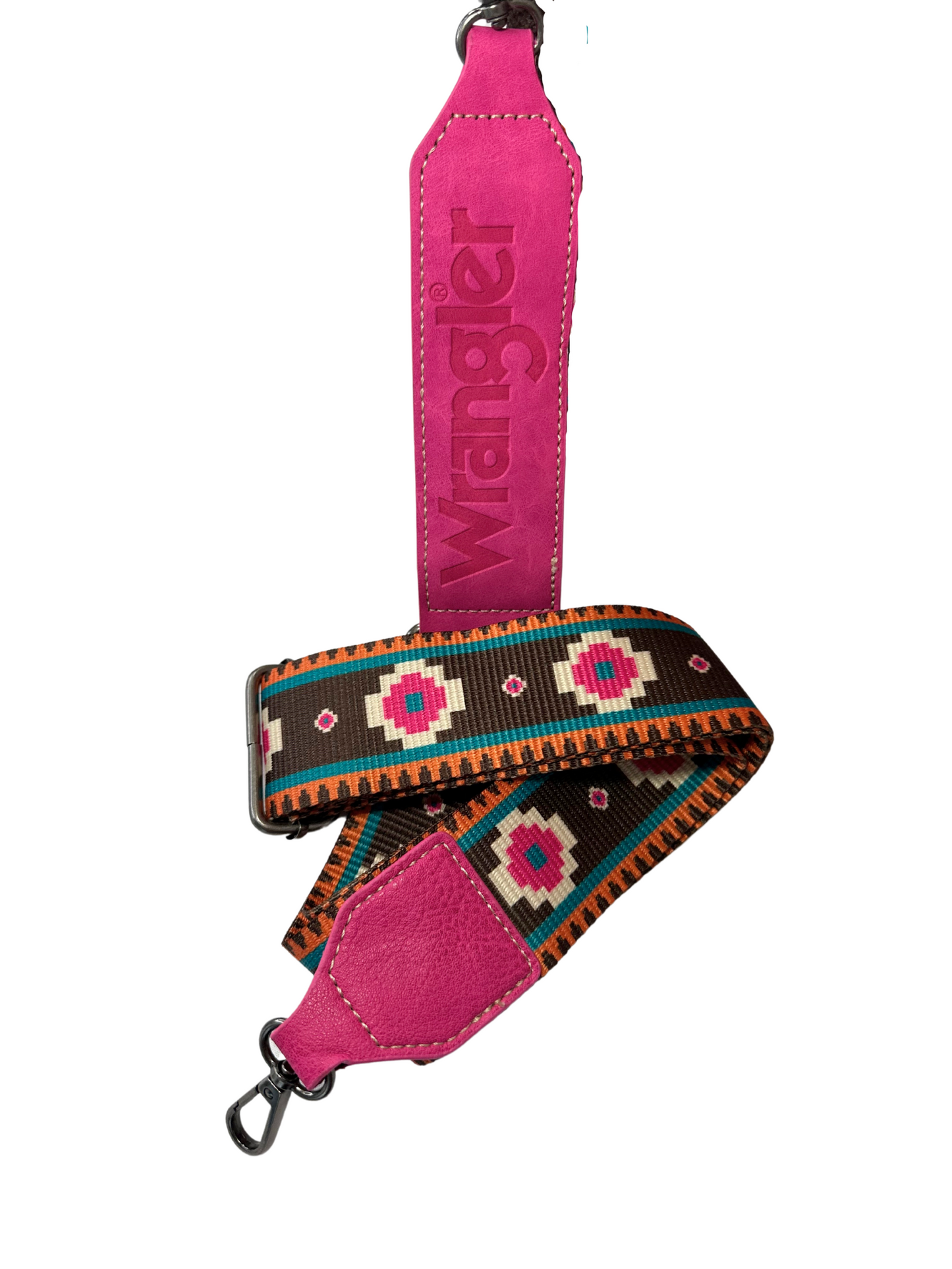 Wrangler Southwestern Print Small Canvas Tote/Crossbody - Hot Pink
