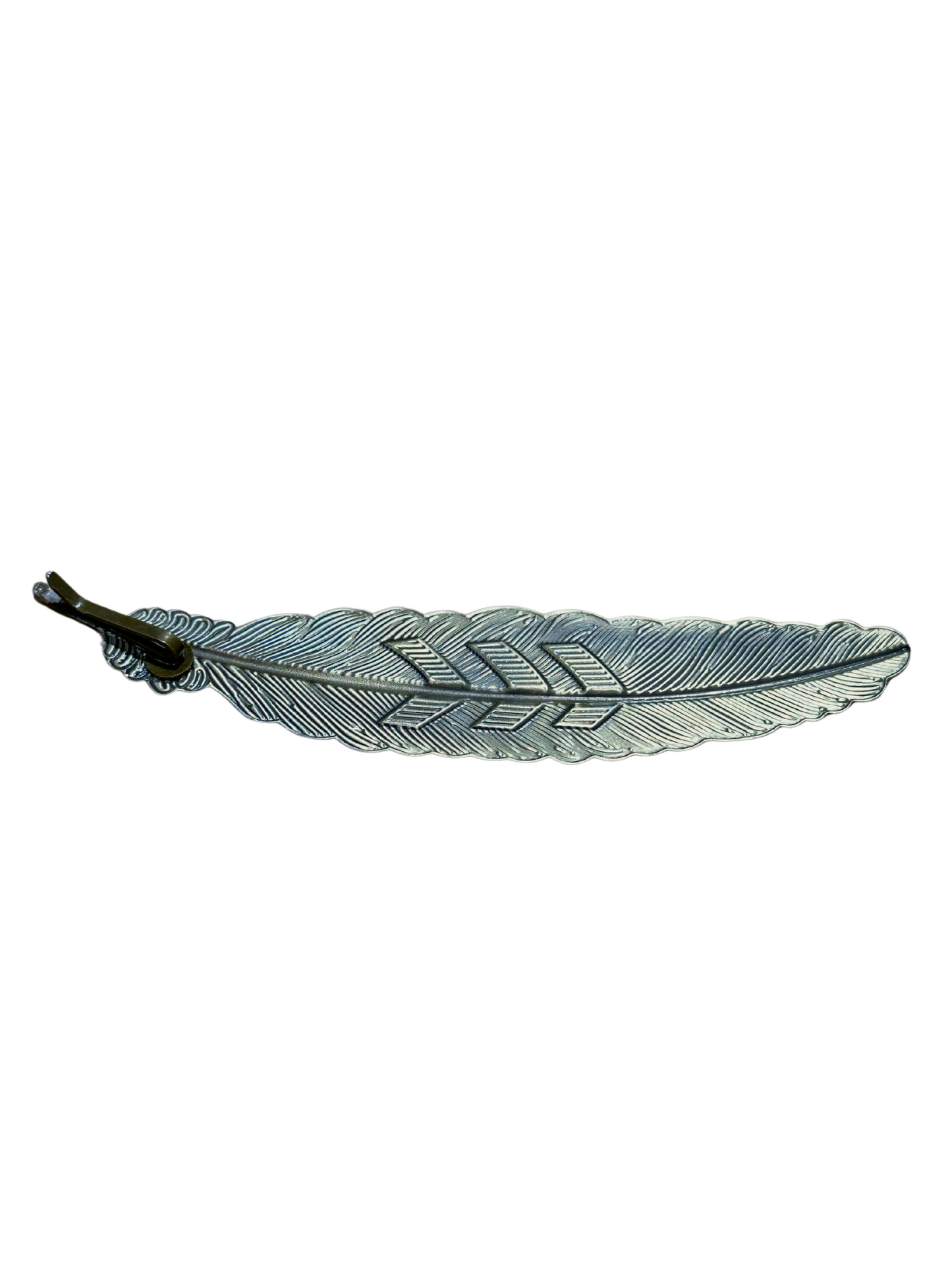 Rustic Gold Metal Feather