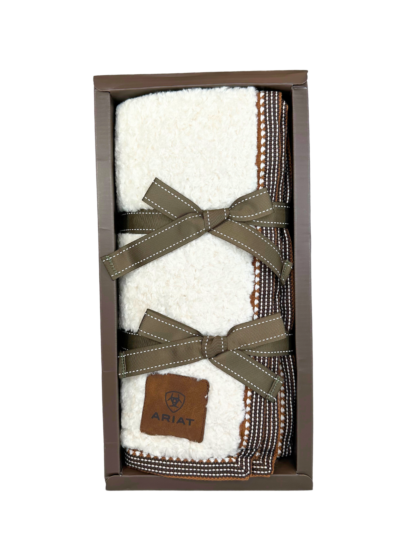 Ariat Cream Snuggle Blanket