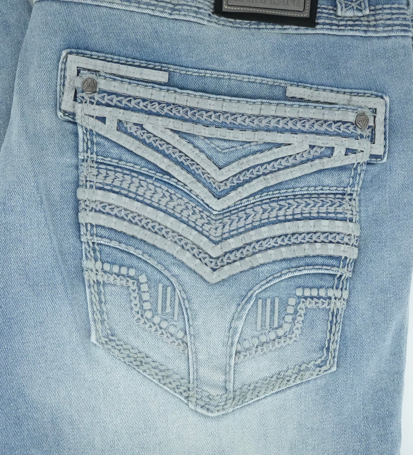 Lamasini Men's Premium Bootcut Jean Light Blue