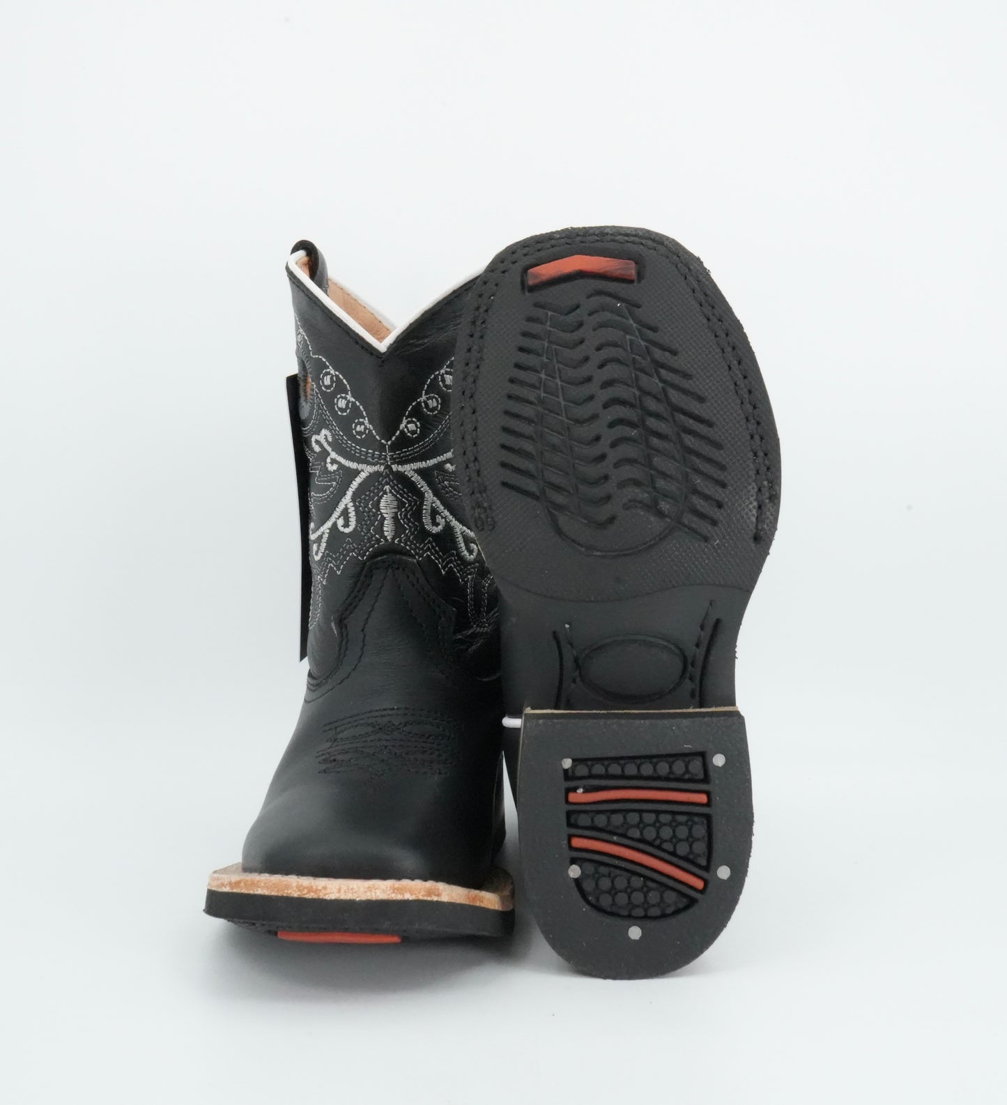 Black Stone Kid's Black Stitched Boot