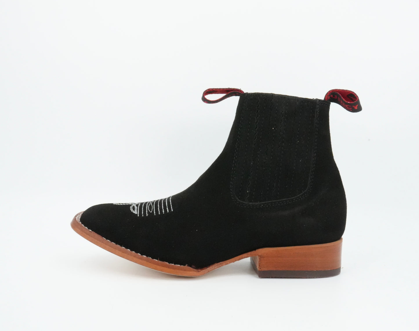 Quincy Kid's Suede Black Short Boot