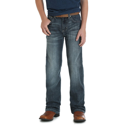 Vaqueros ajustados Glasgow con corte de bota vintage Wrangler 20x para niños pequeños