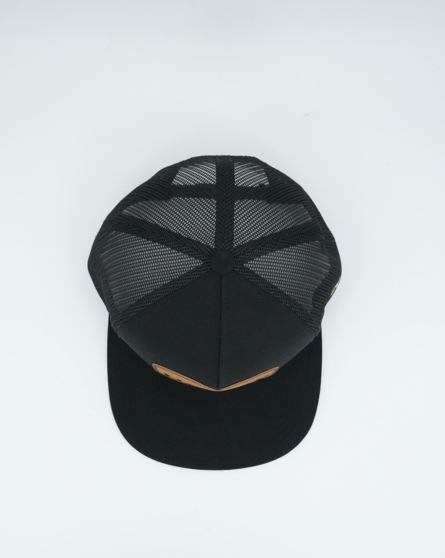 Hooey Trip Black With Tan & Brown Leather Patch Cap