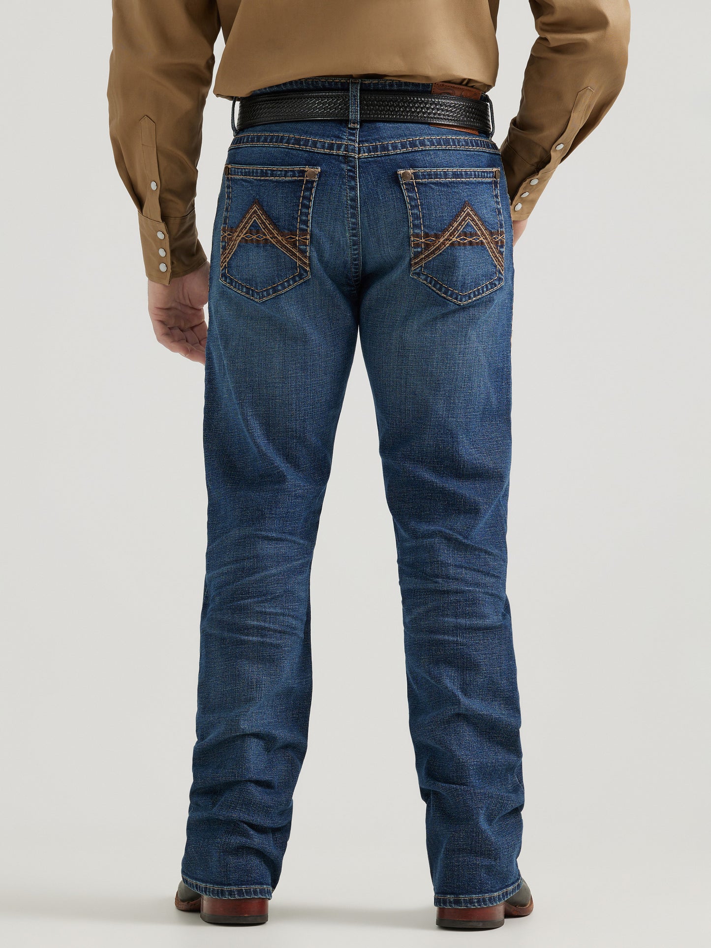 Rock 47 By Wrangler Men's Dark Blue Slim Fit Bootcut Jean