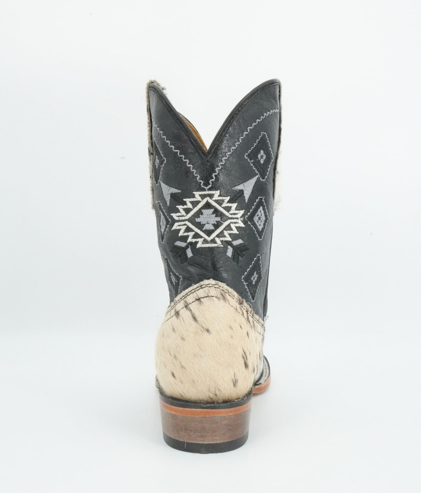 Rock'em Kid's Cow Hair White/Black Boots Size: 13 US / 20 MEX *AS SEEN ON IMAGE*