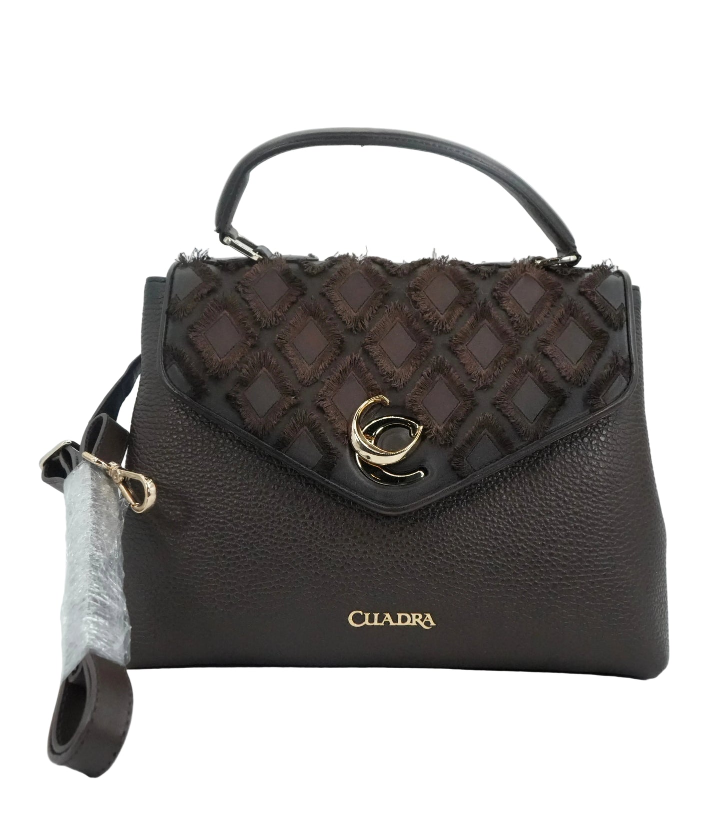 Cuadra Women's Brown Genuine Cowhide Leather Handbag - Chocolate