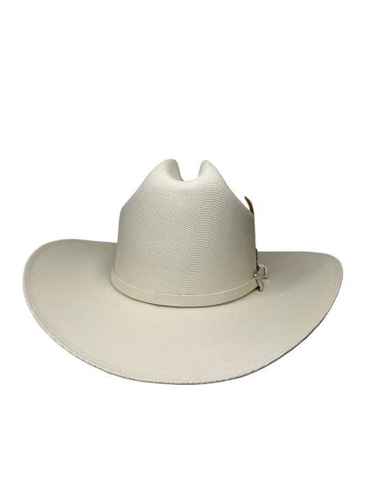 Tombstone 1,000X Johnson Western Straw Hat - White Hatband