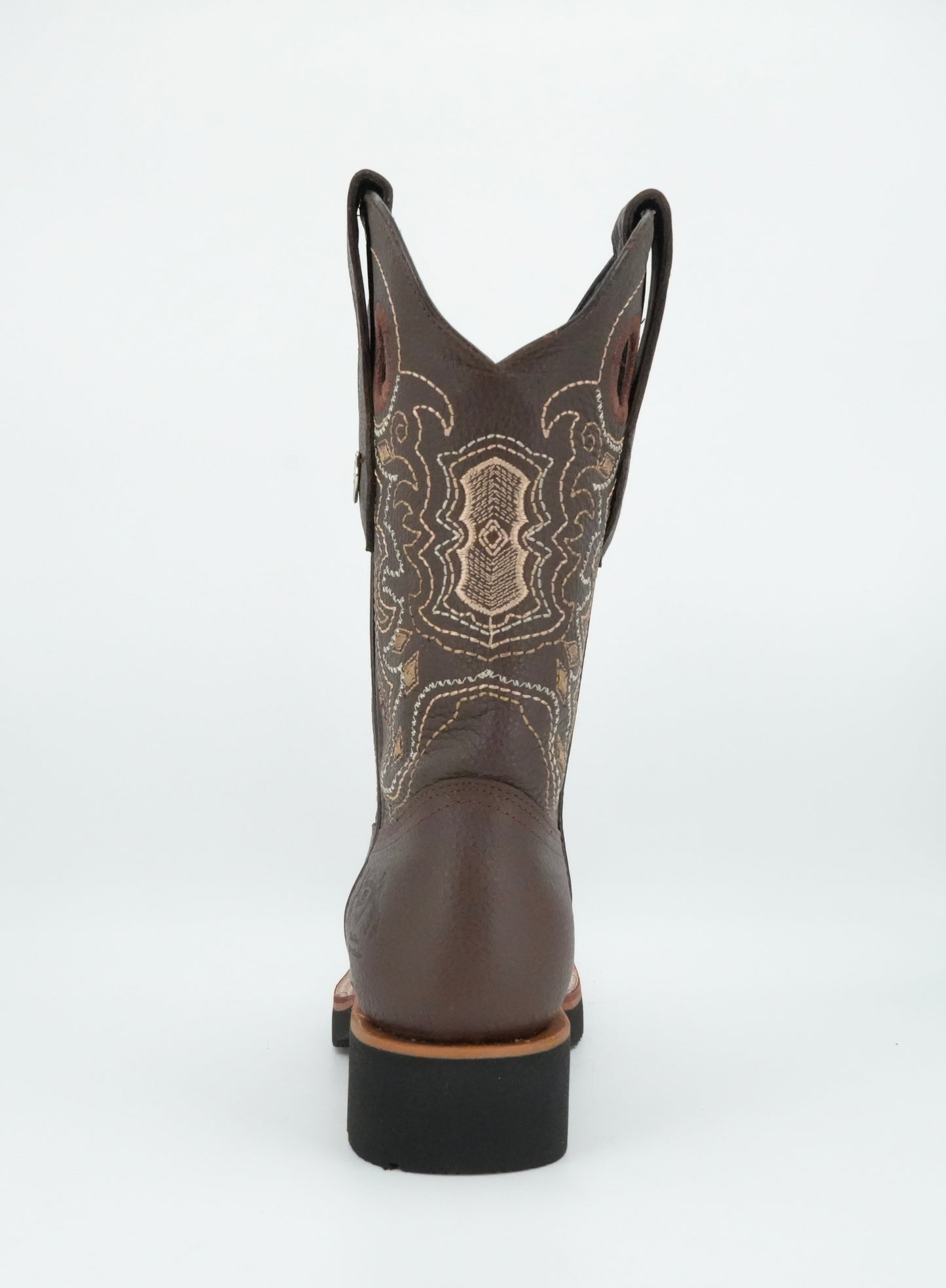 Wild West Men’s Grisly Brown Leather Square Toe EVA Sole Boot