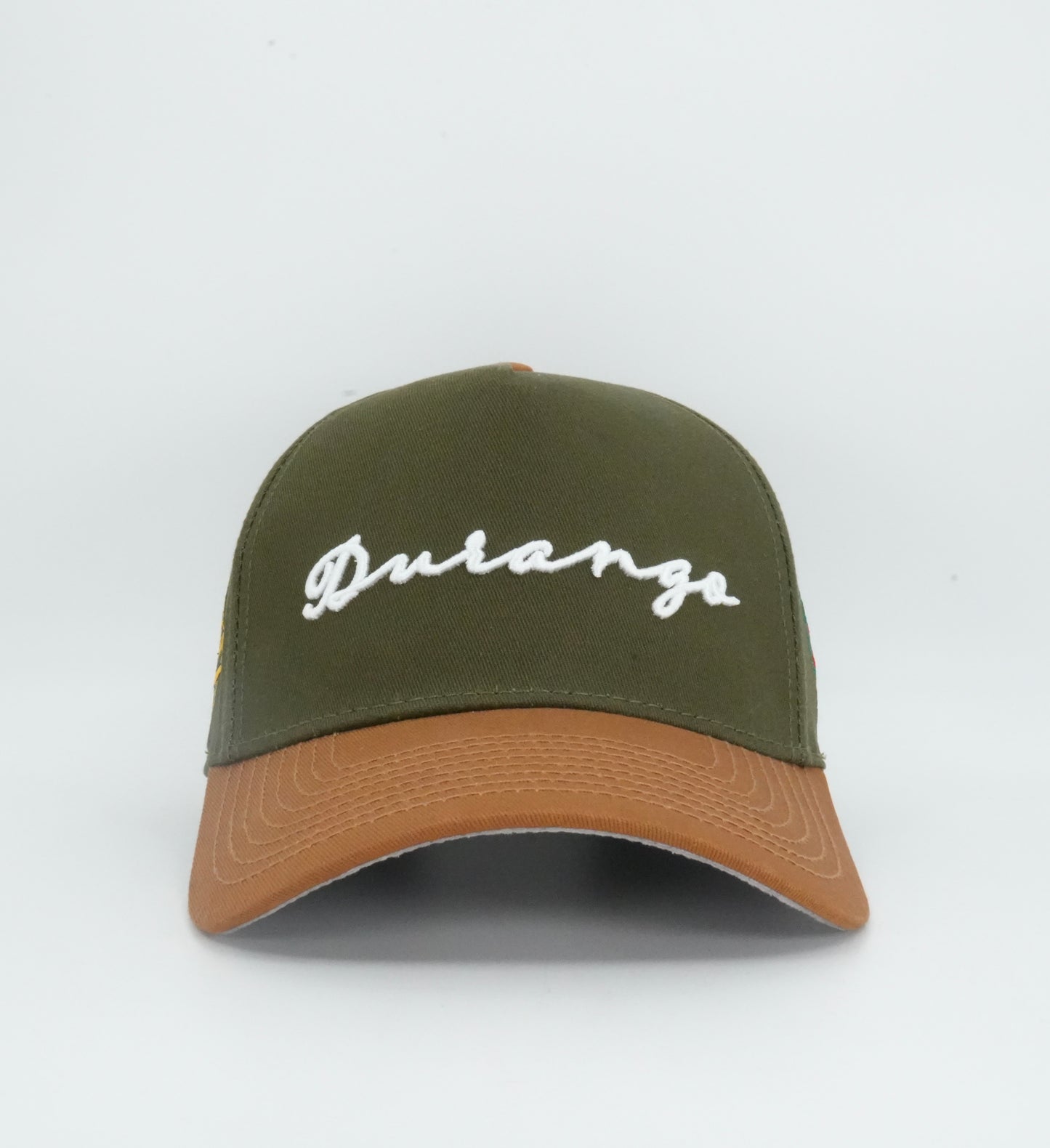 45 Cursive Trucker Cap Olive-Brown
