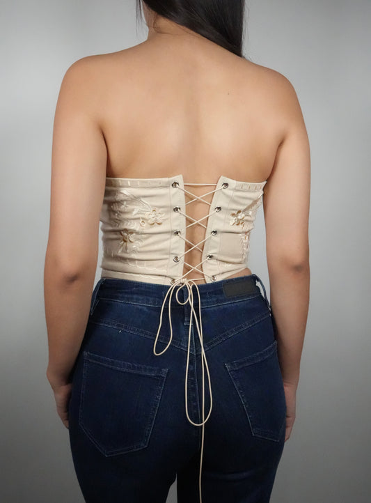 Women's Sadelia Corset Top - Khaki