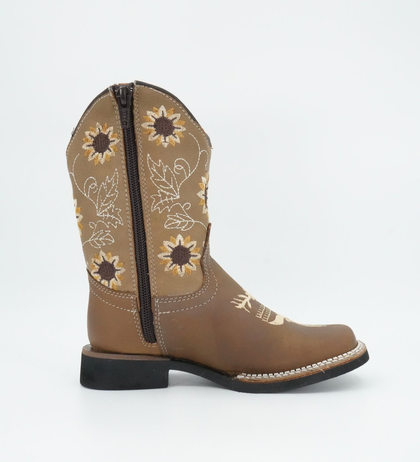 Chaparral Kid’s Crazy Leather Sunflower Brown Boot