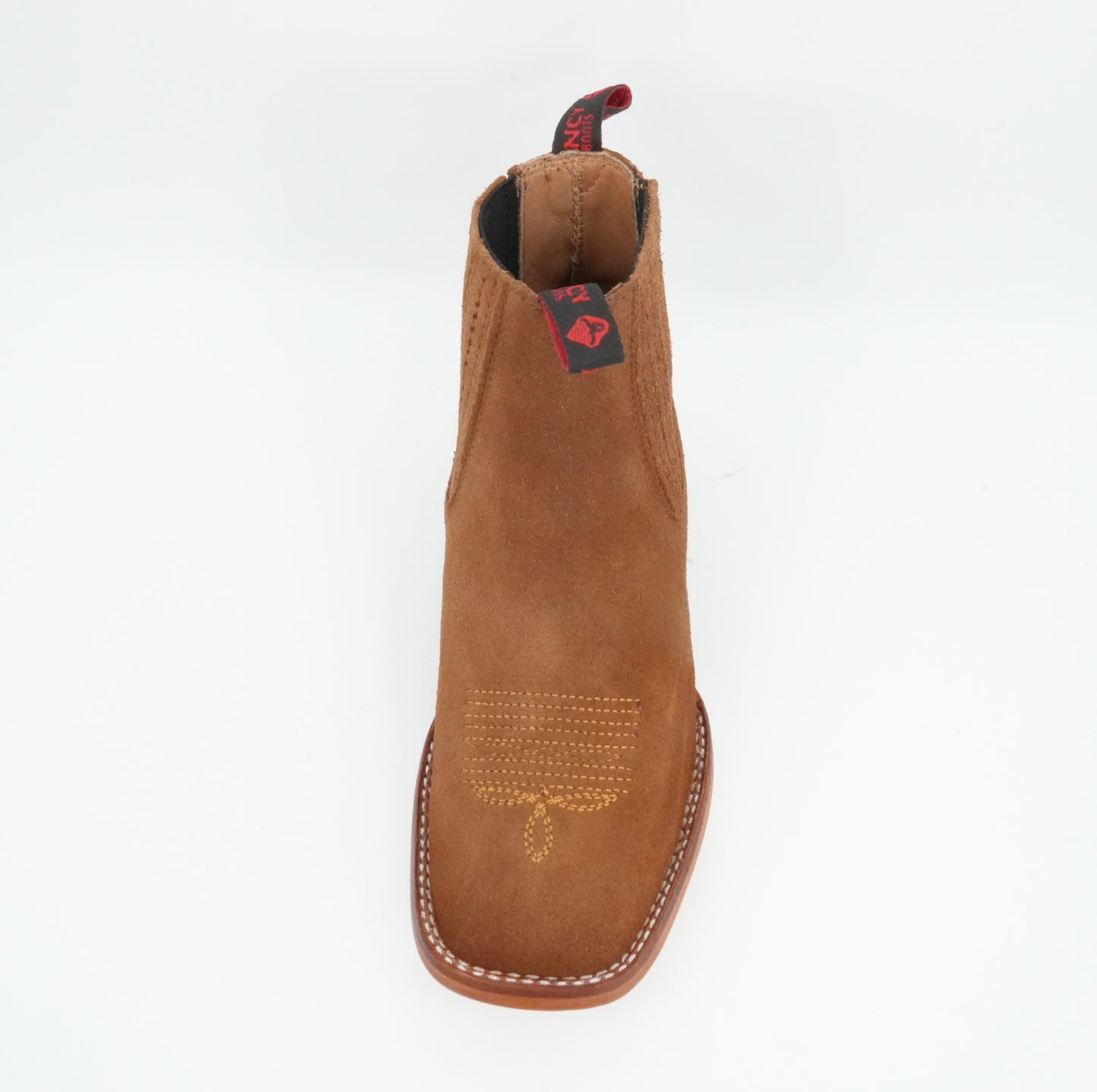 Quincy Kid's Suede Shedron Square Toe Short Boot