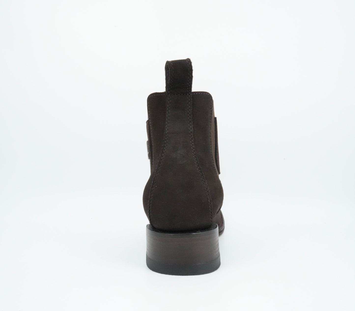 Vestigium Jr’s Nobuck Dark Brown Square Toe Short Boot