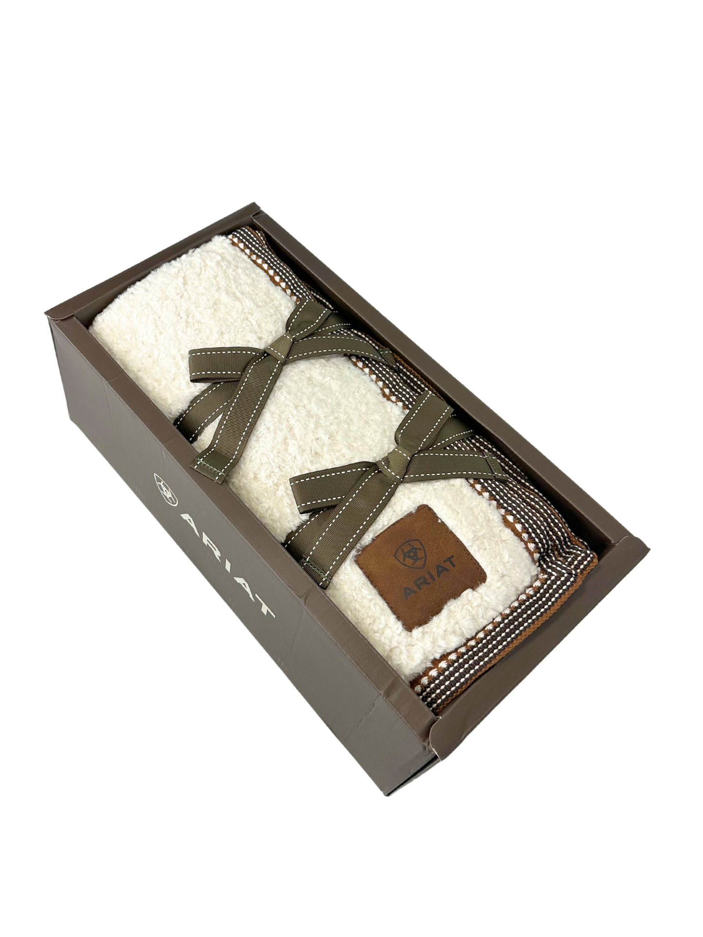 Ariat Cream Snuggle Blanket