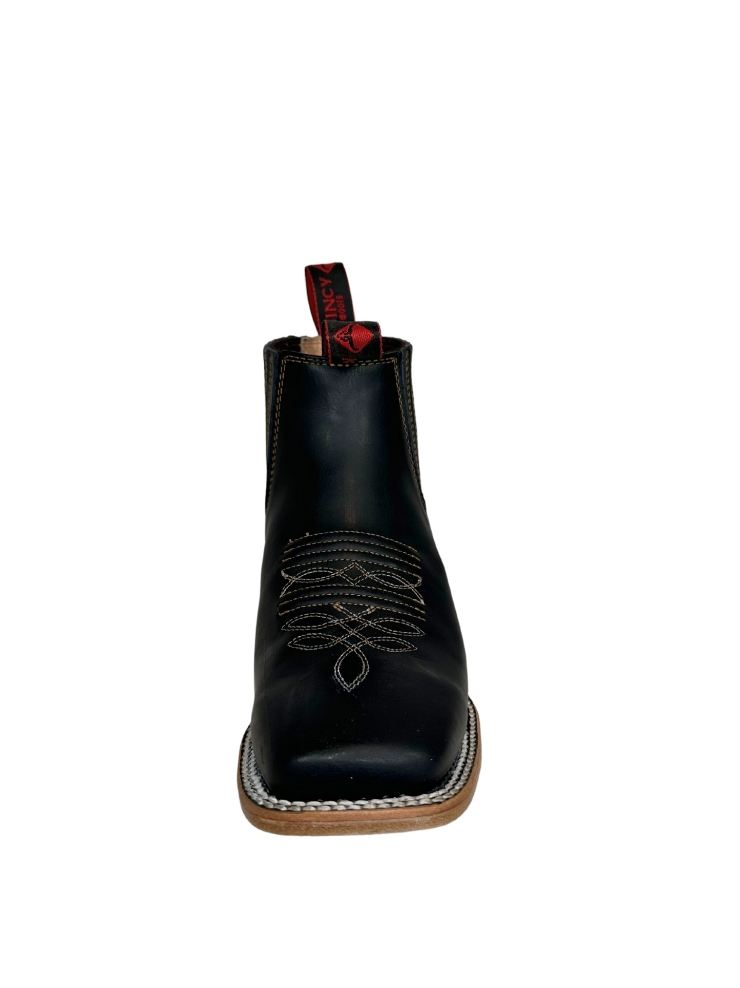 Quincy Men's Black Leather Short Boot