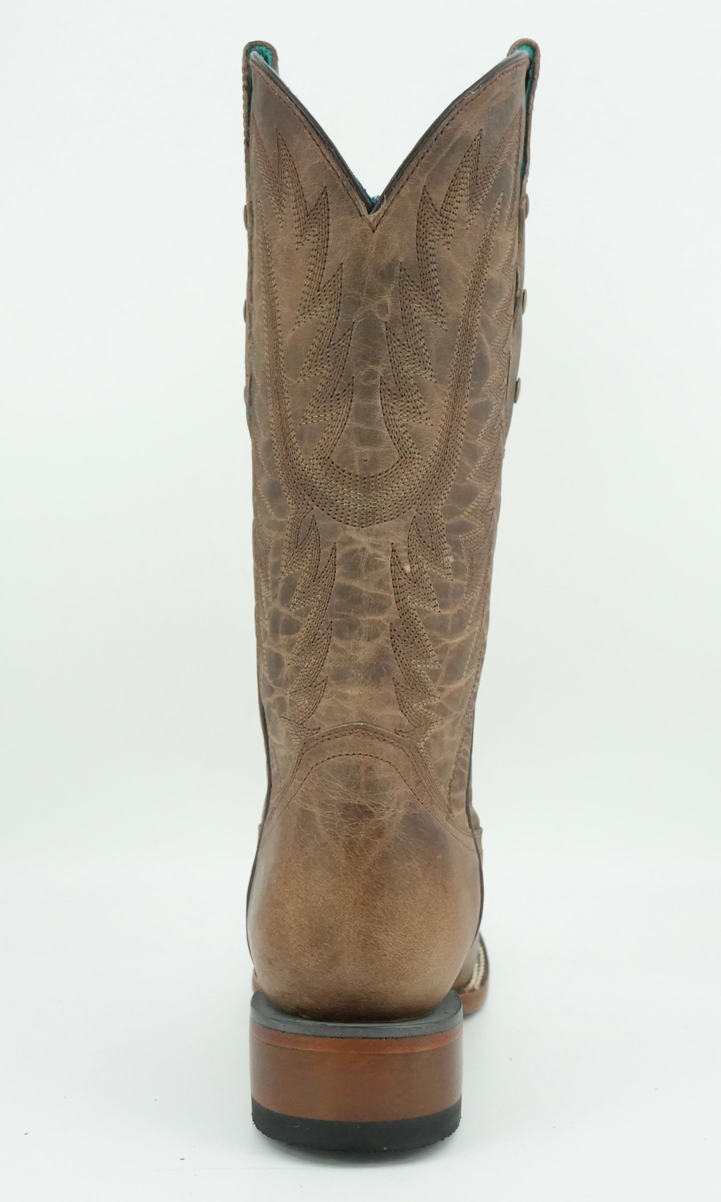 Quincy Women's Old Crazy Tabacco Wide Square Toe Boot