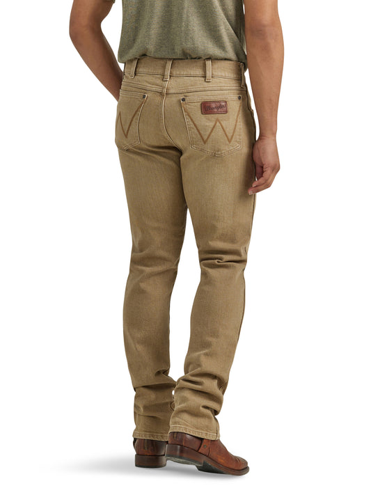 Wrangler Retro Tan Slim Straight Jean