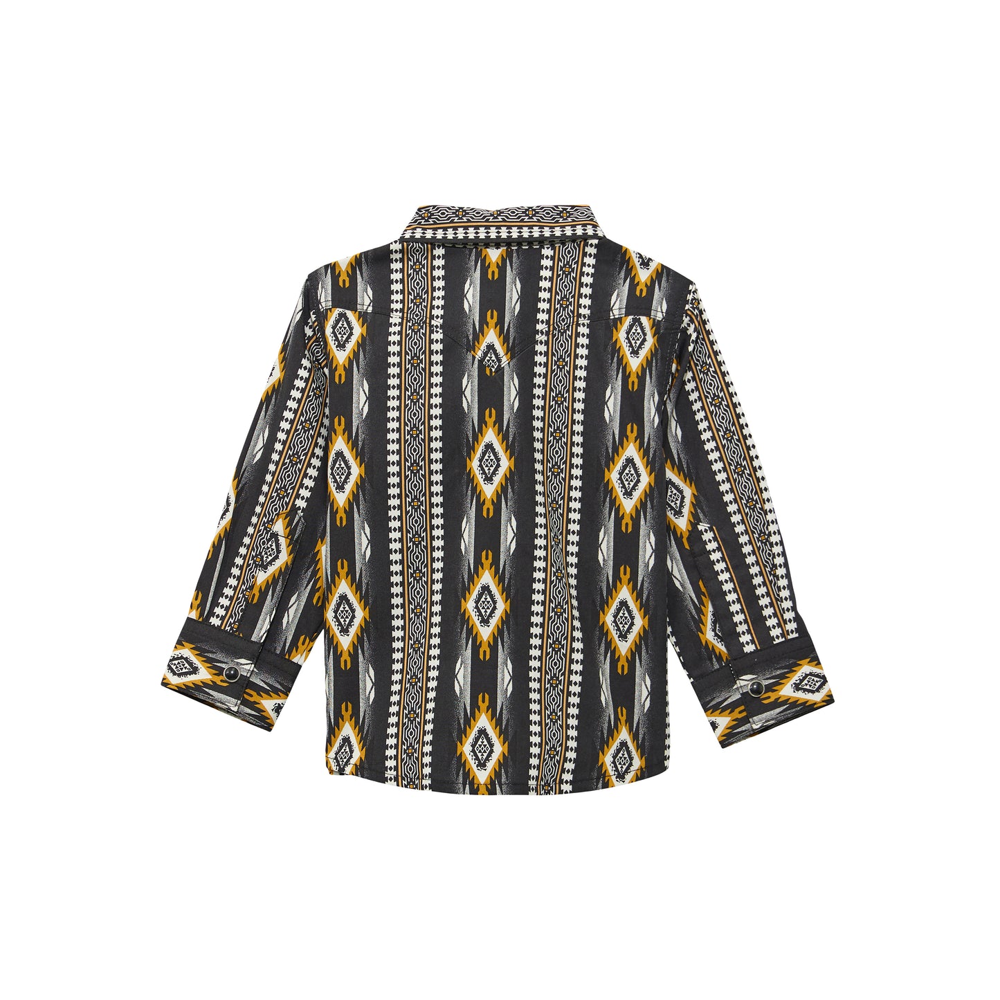 Boy's Wrangler Checotah Long Sleeve Western Snap Shirt - Crow Black