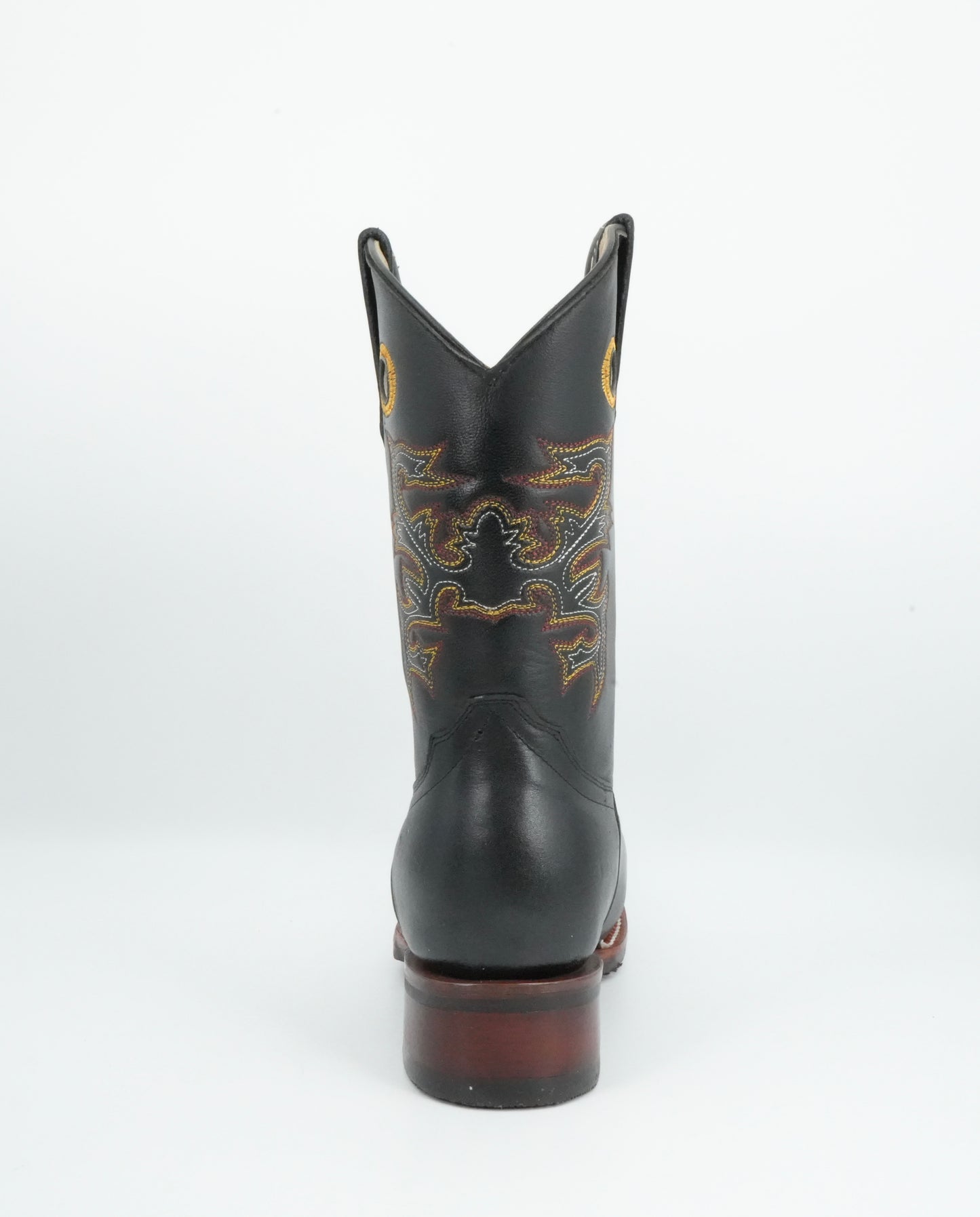 La Sierra Jr’s Leather Black Square Toe Boot