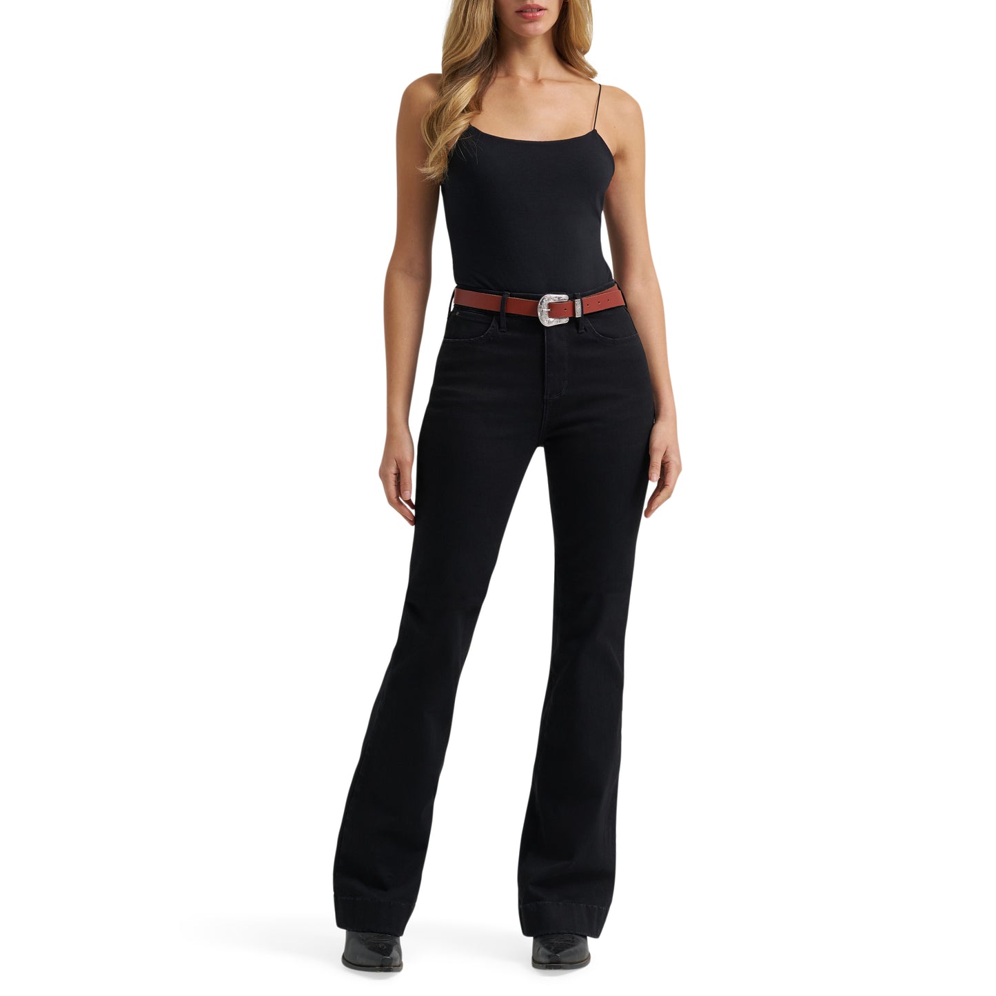Wrangler Women's Bespoke High Rise Stretch Trouser Jean - Black
