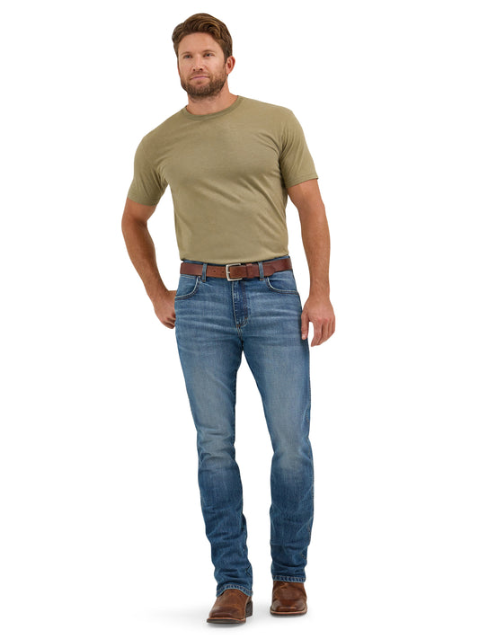 Wrangler Retro Slim Fit Blue-Medium Bootcut Jean