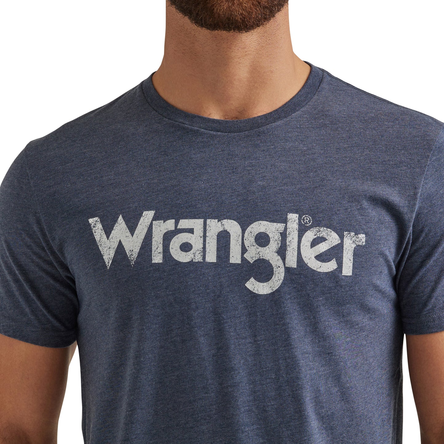 Wrangler Men's Kabel Logo Navy T-Shirt