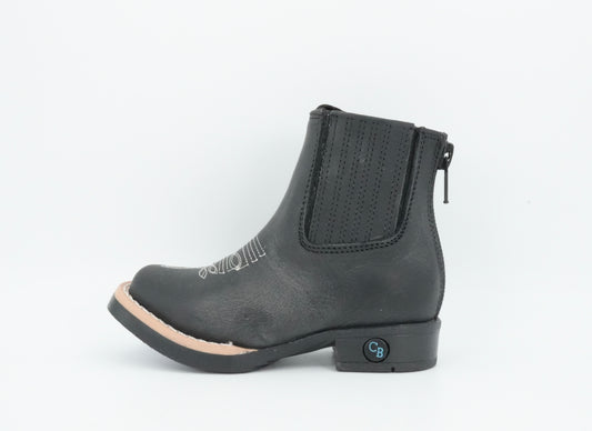 Chaparral Kid's Black Leather Short Boot