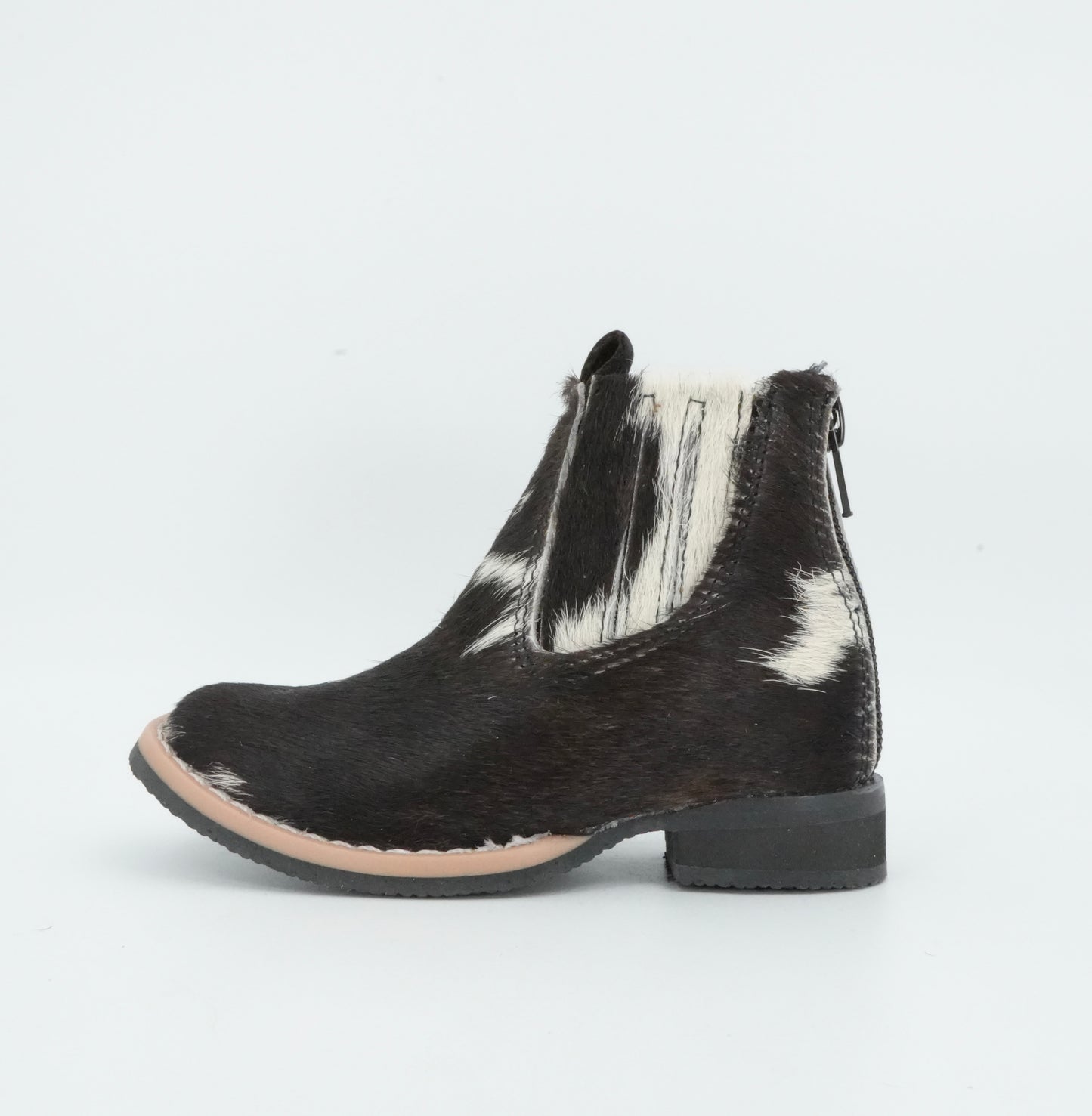 Padua Toddler Cow Hair Black/White Short Boot Size: 7C *AS SEEN ON IMAGE*