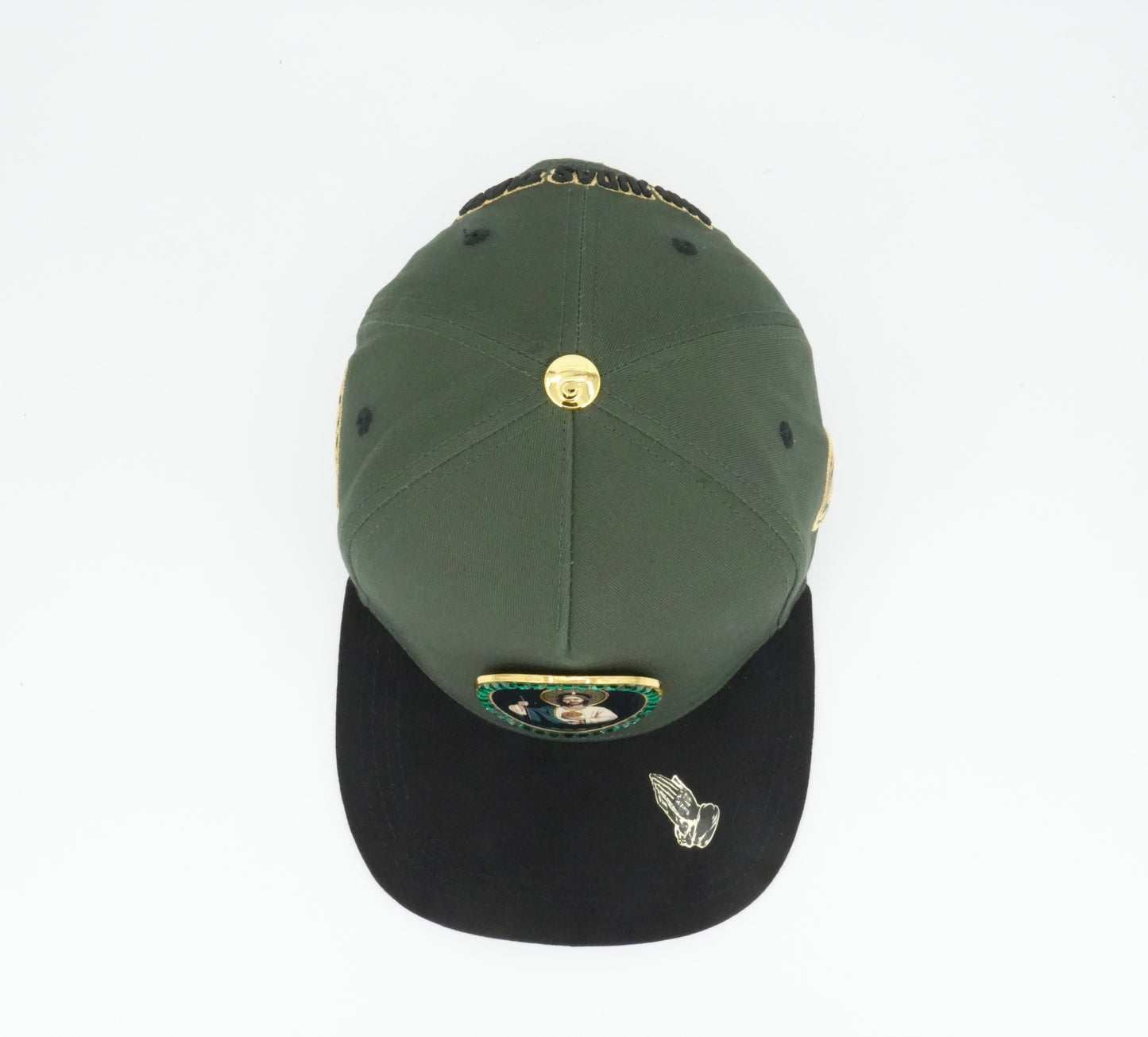 LA Office Hats San Juditas Green And Black Cap