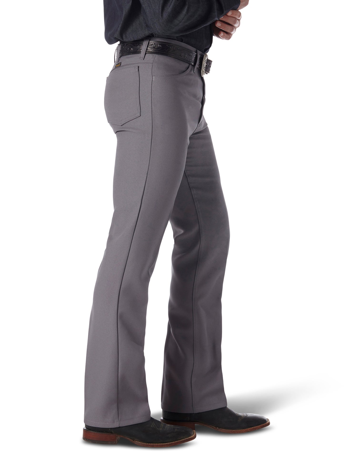 Wrangler Men's Wrancher Dress Jean Gray