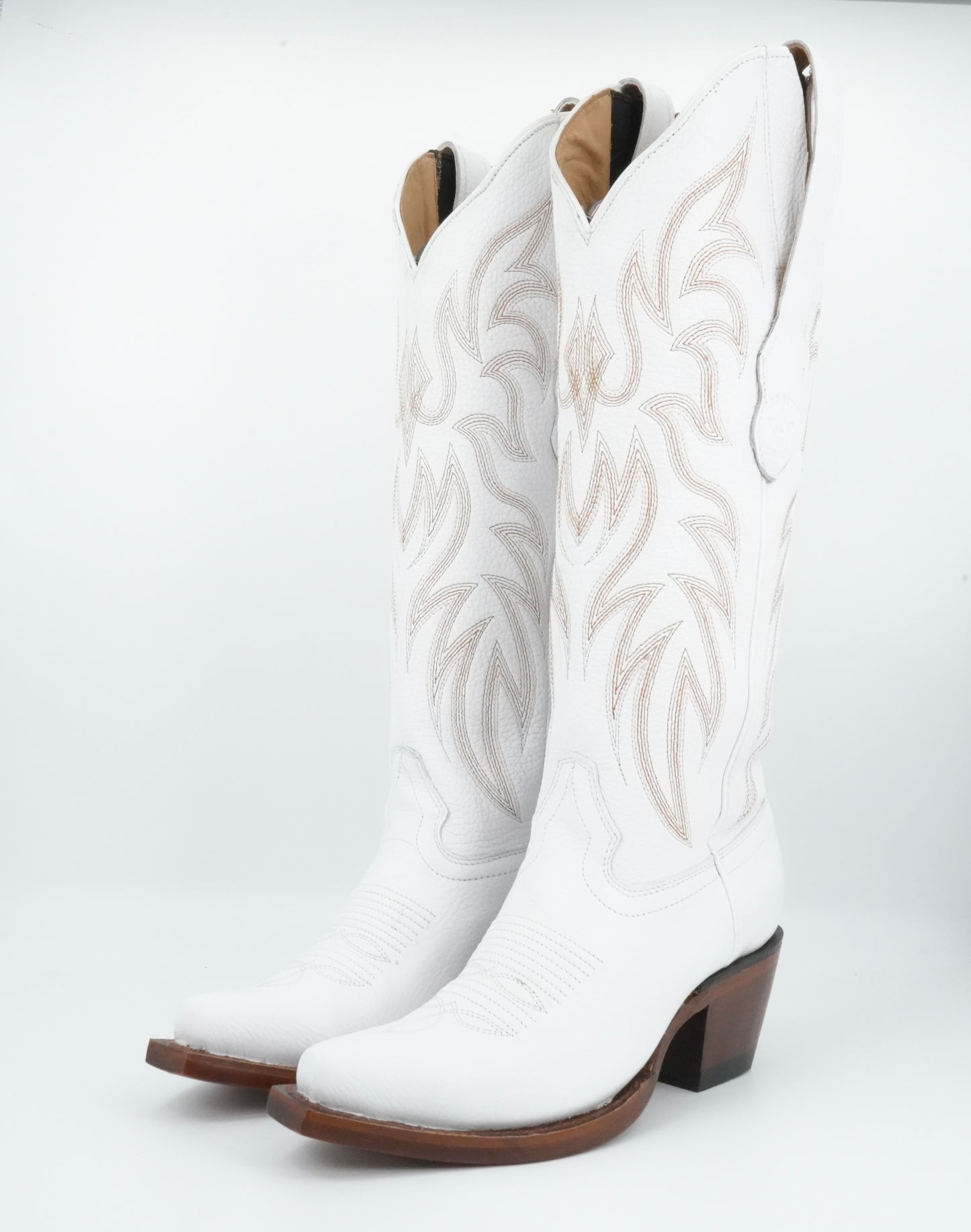 Los Altos Women’s Deer Finish White High Top Boot