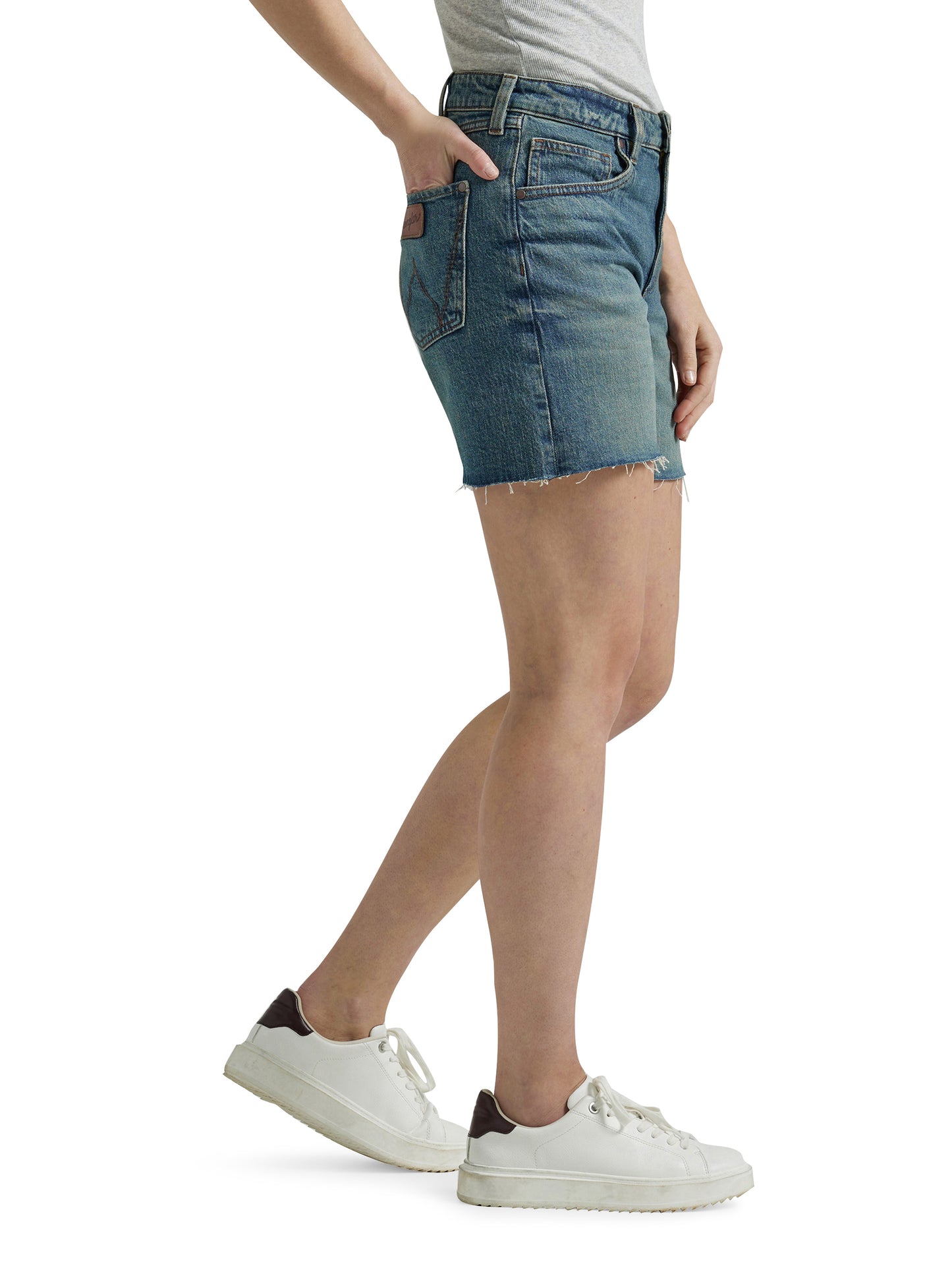 Wrangler Retro Women's Bailey 5" Medium Blue Denim Short