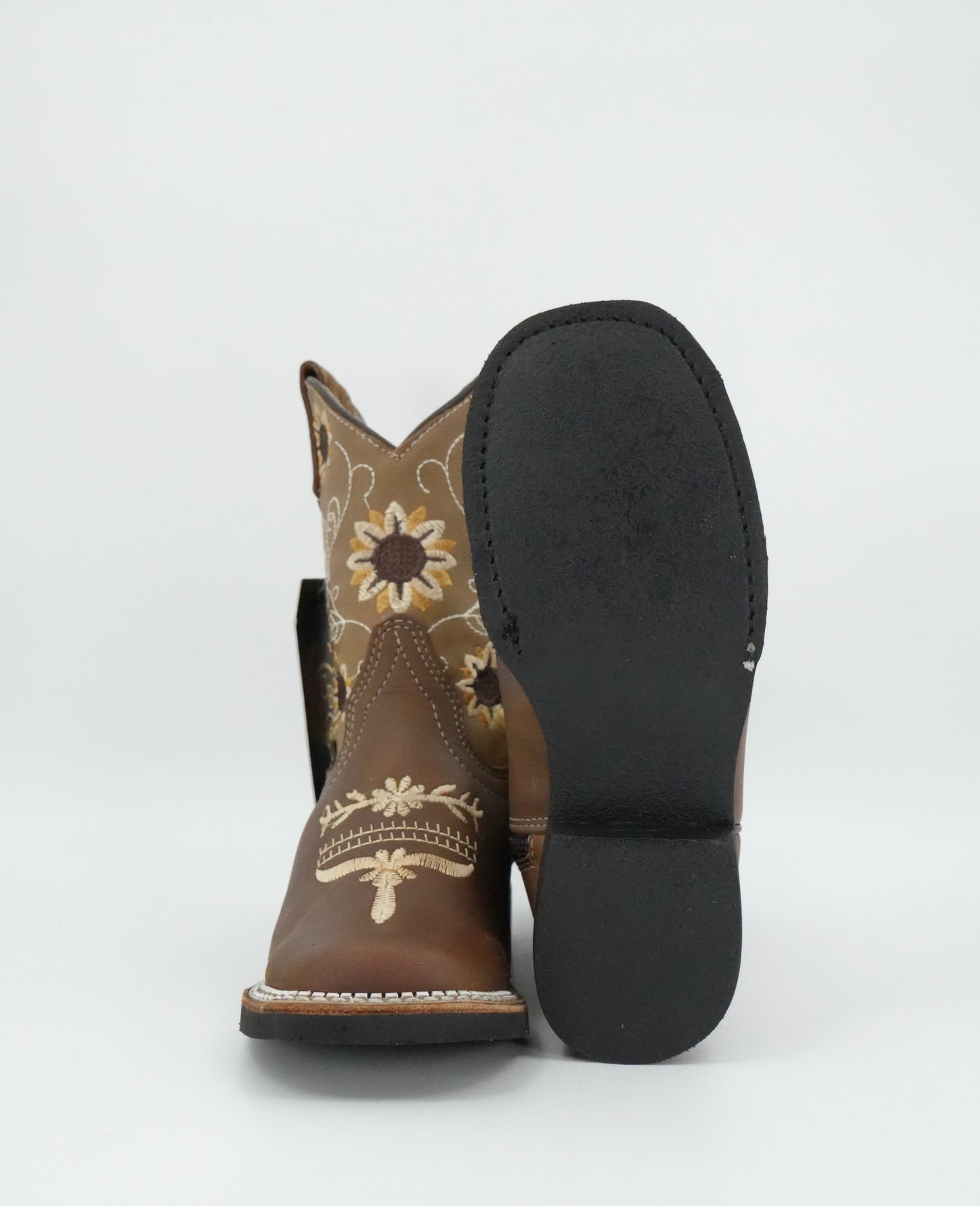 Chaparral Kid’s Crazy Leather Sunflower Brown Boot