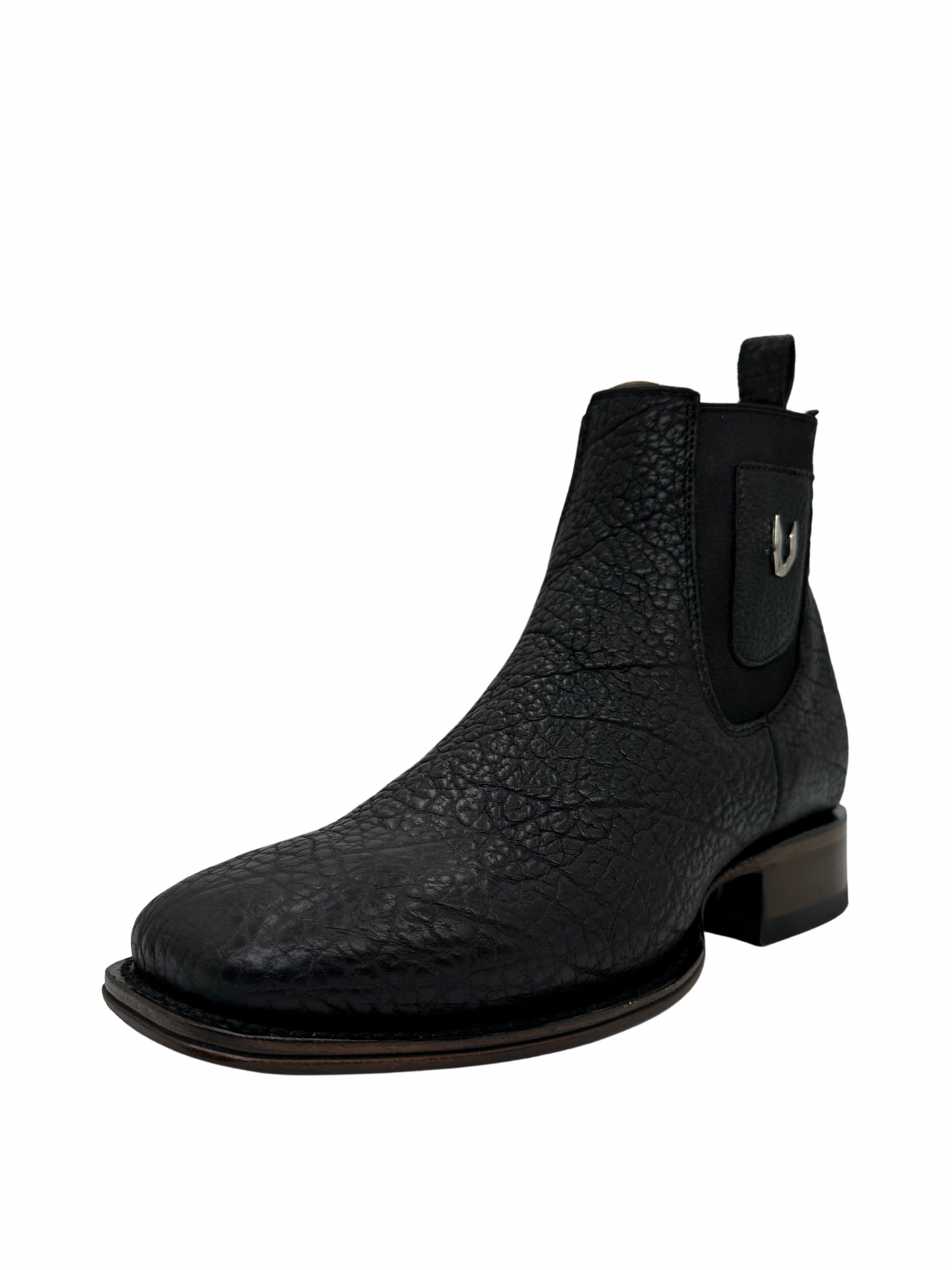 Vestigium Men’s Bison Black Square Toe Short Boot
