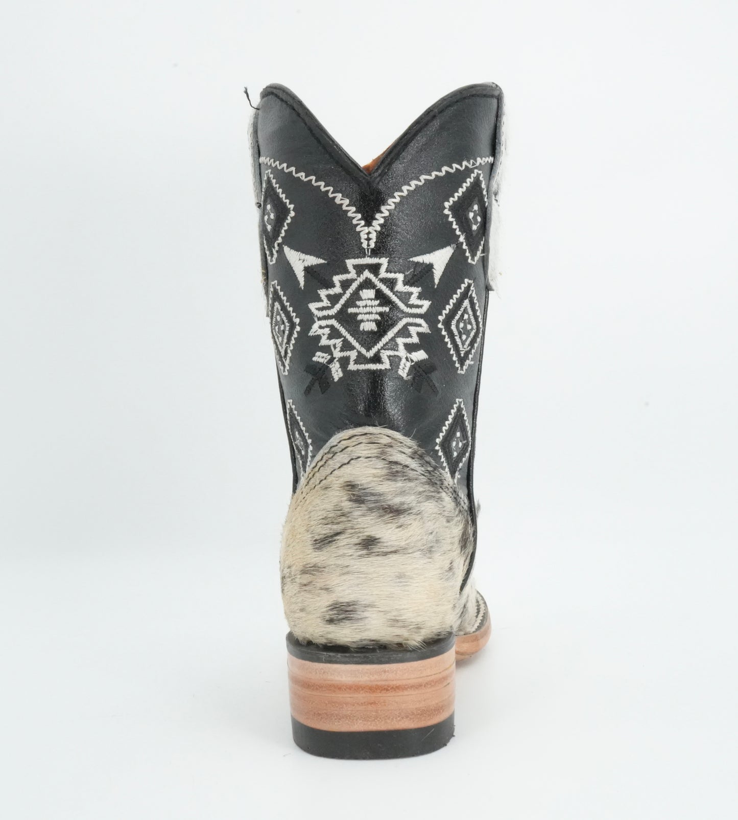 Rock'em Kid's Cow Hair White/Black Boots Size: 10 US / 17 MEX *AS SEEN ON IMAGE*