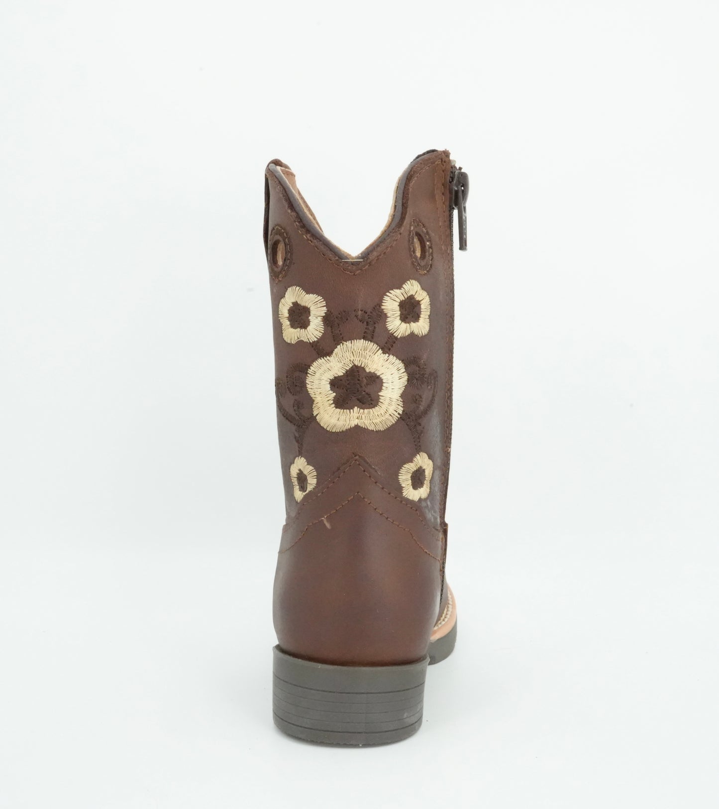 Black Stone Kid's Crazy Brown Flowers Boots